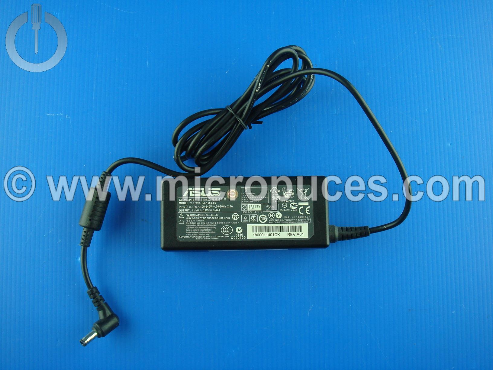 Chargeur Alimentation PA-1650-66 19V 3.42A pour ASUS