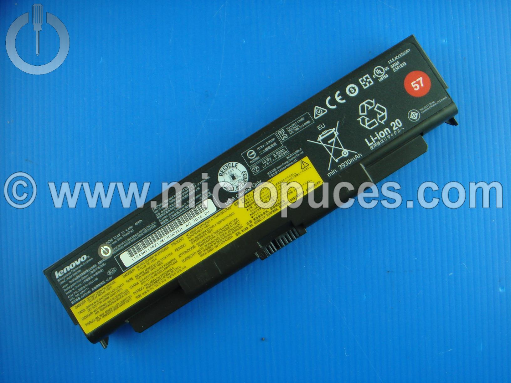 Batterie d'origine pour LENOVO thinkpad L540