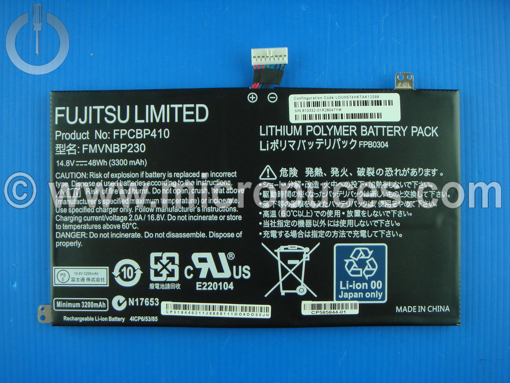Batterie pour Fijitsu Lifebook U574 UH574