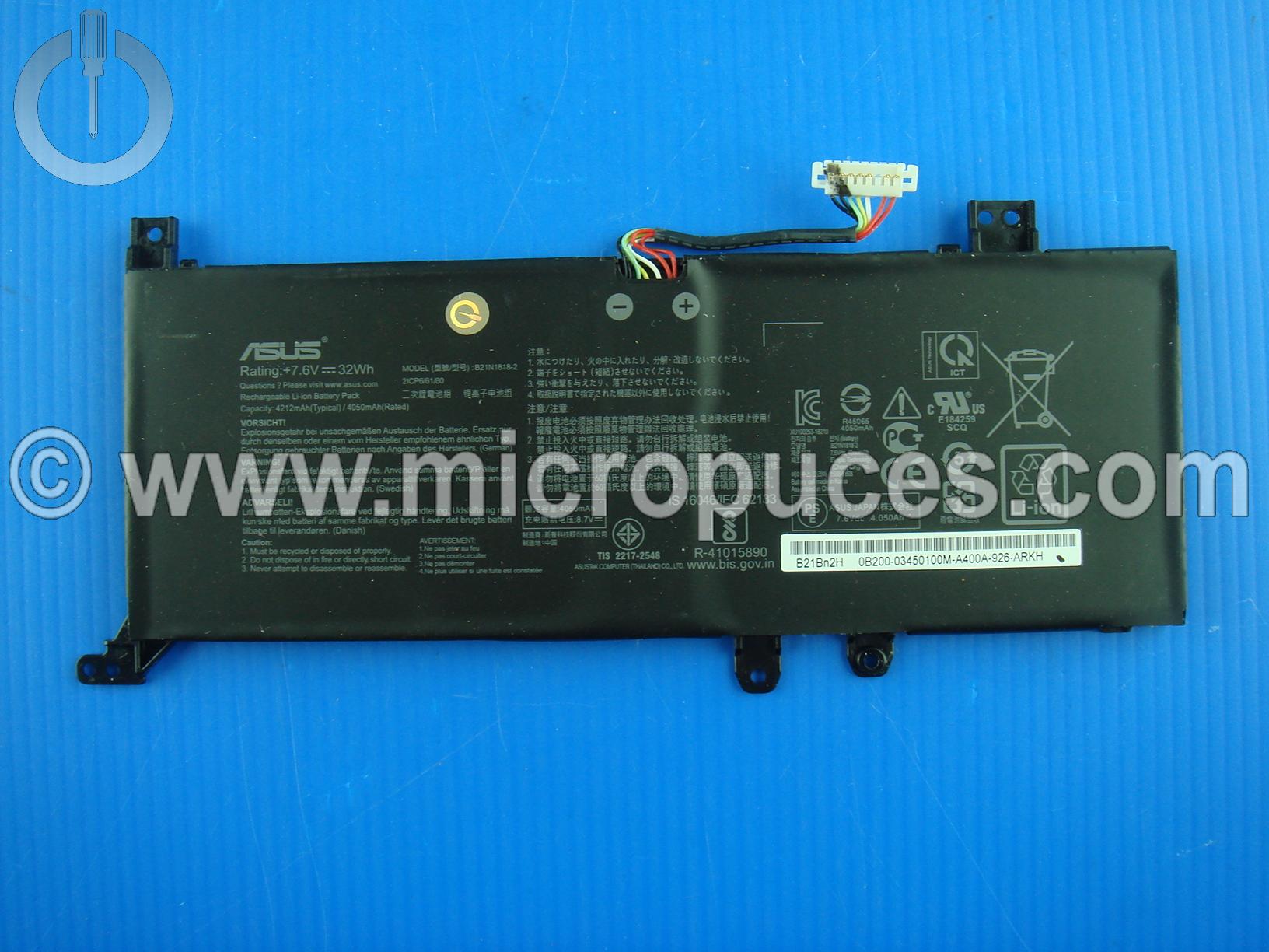 Batterie d'origine pour Asus A409