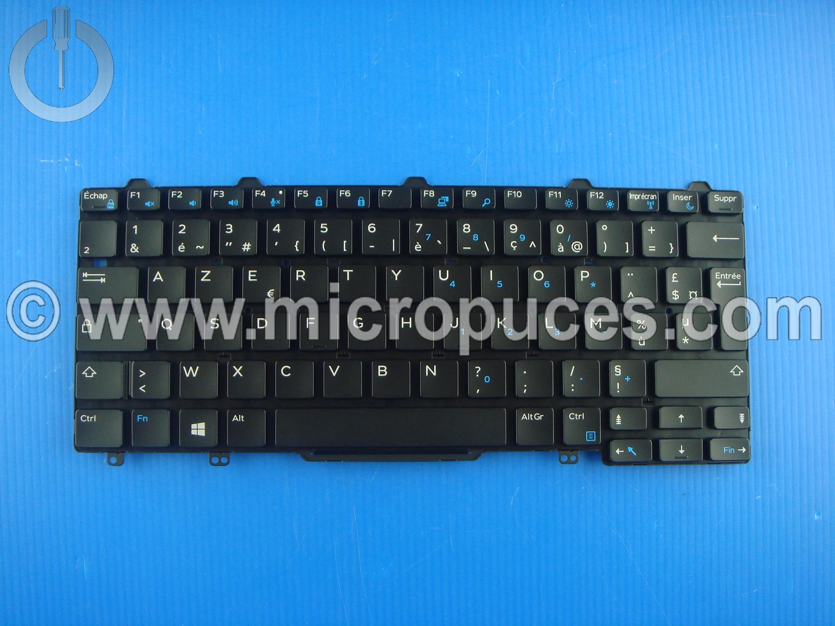 Clavier AZERTY DELL pour Dell Latitude 12 et XPS 12