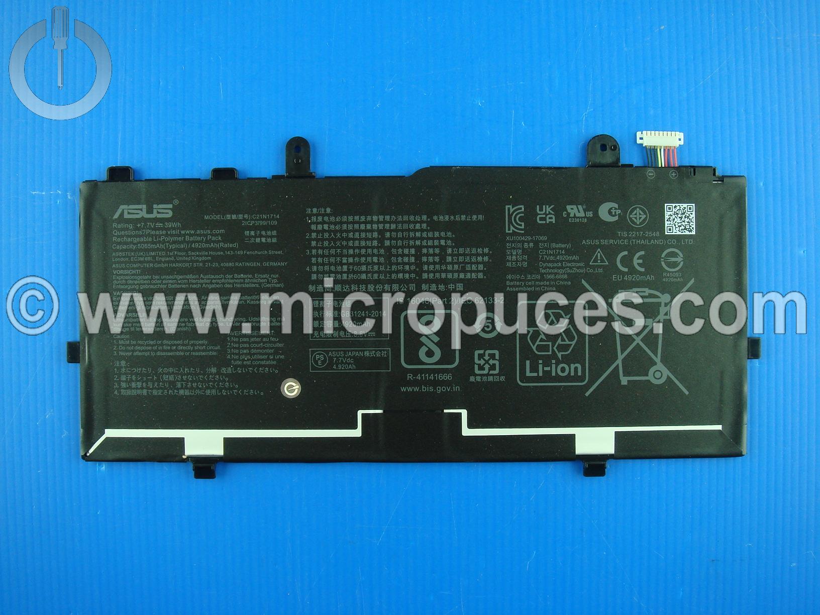 Batterie pour ASUS Flip14 TP401MA