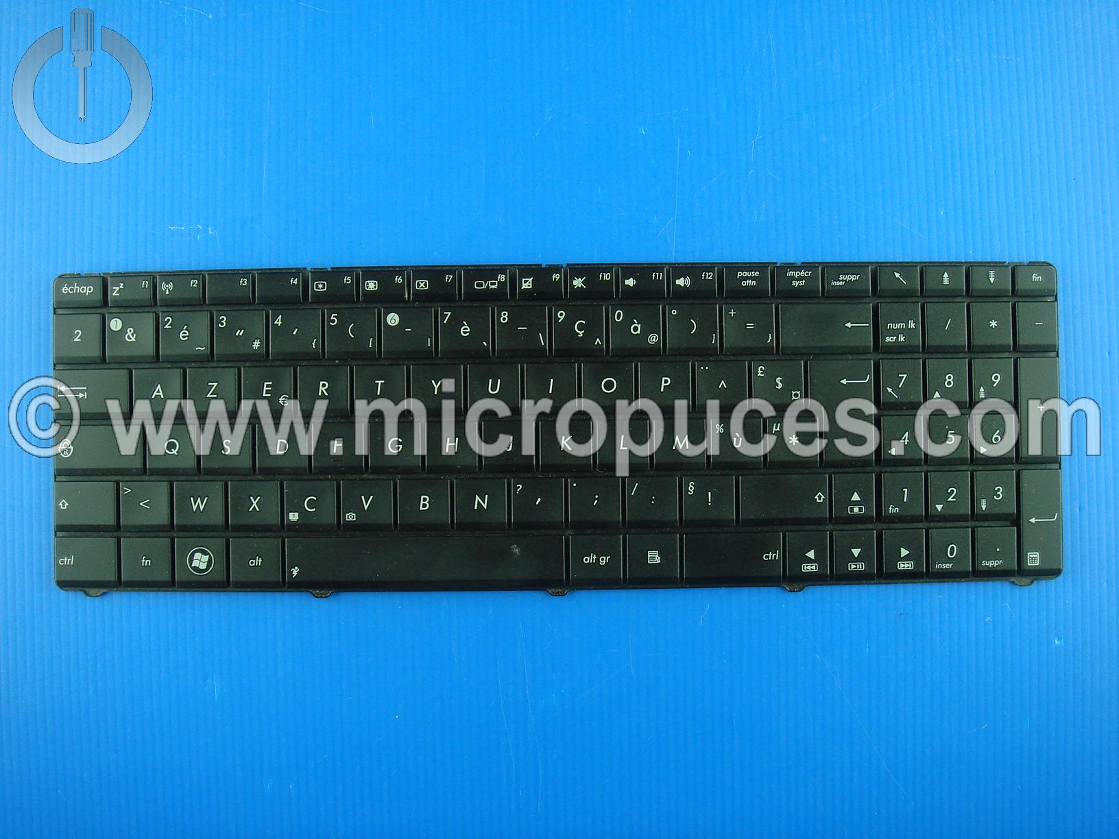 Clavier AZERTY noir pour ASUS B53 N53 K52