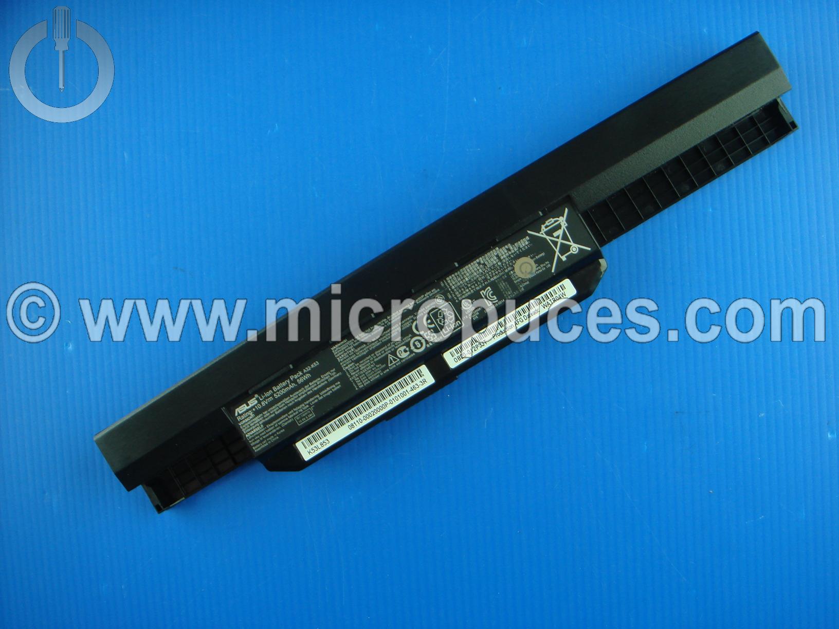 Batterie d'origine 10.8v ASUS A32-K53