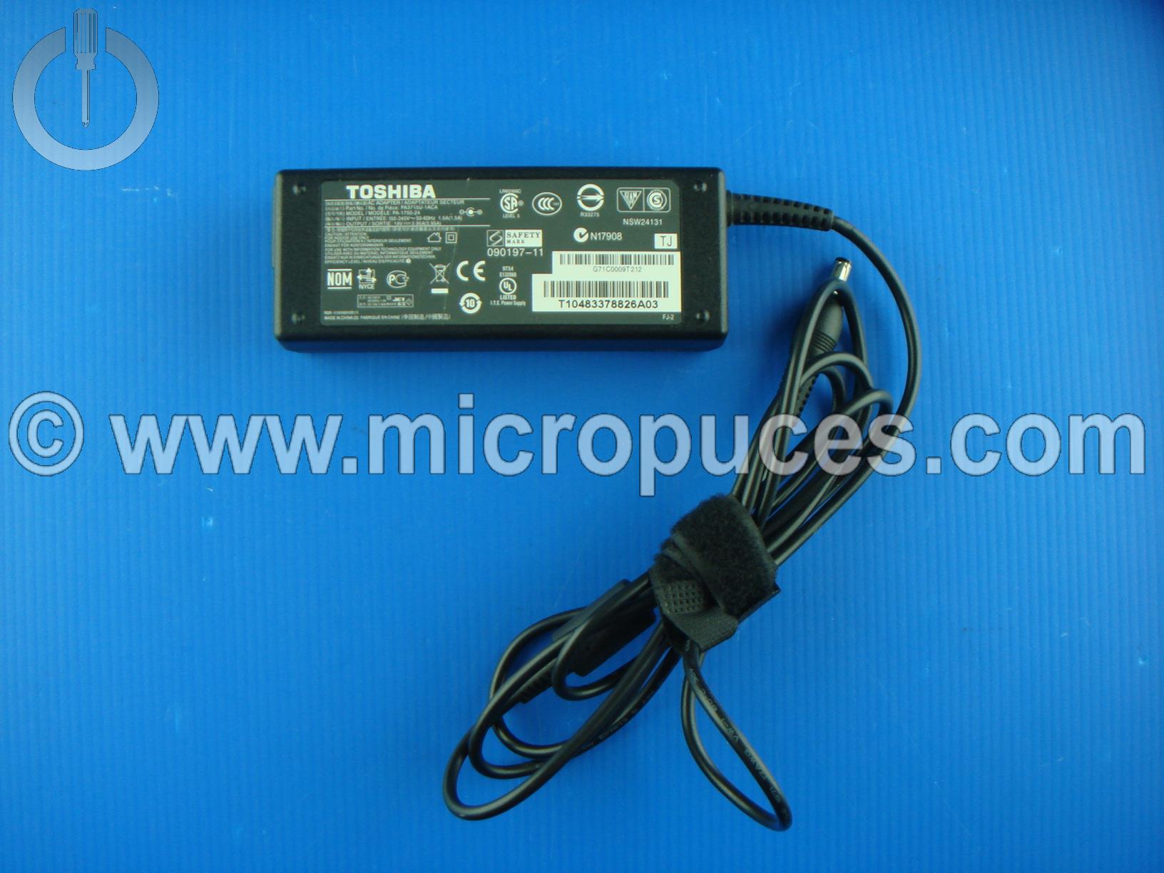 Chargeur Alimentation 19V 3.95A pour Packard Bell HP ou Toshiba