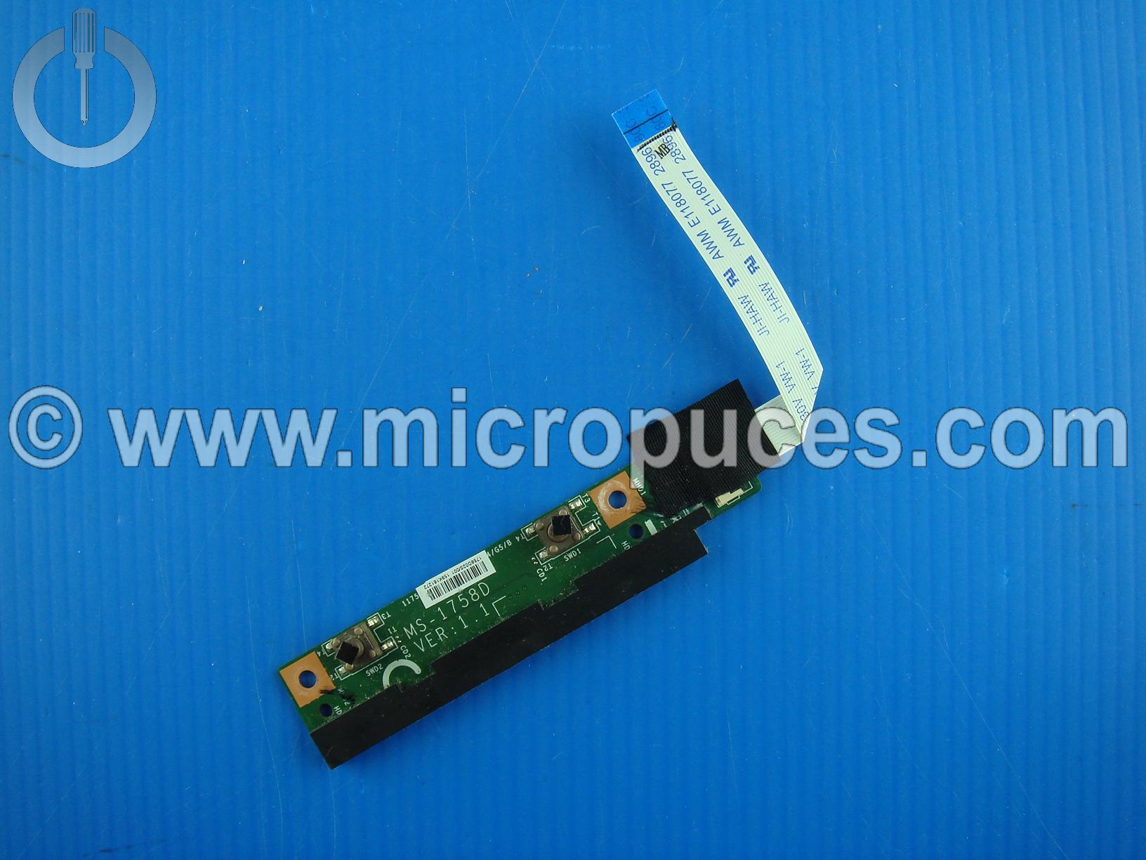 Carte clic droit et gauche touchpad pour MSI CR70