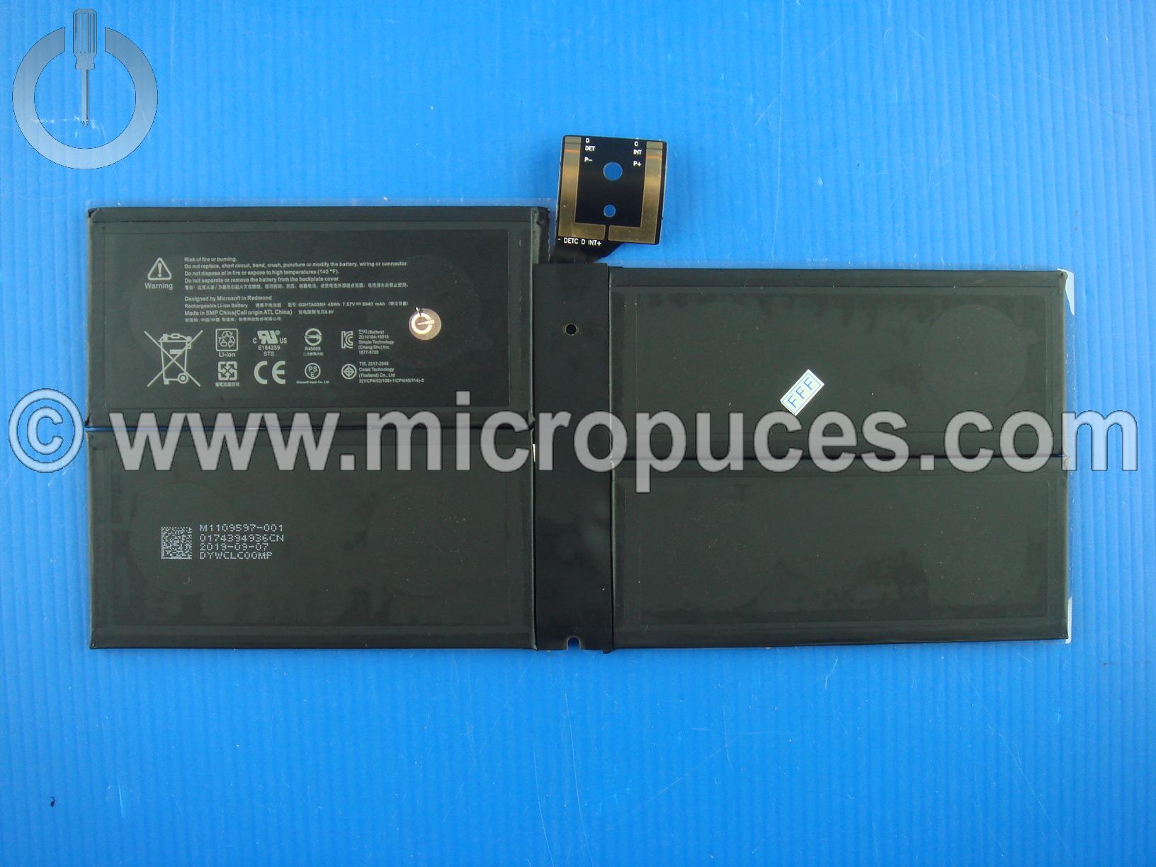 Batterie de remplacement pour MICROSOFT Surface Pro 5 / 6 (1796)