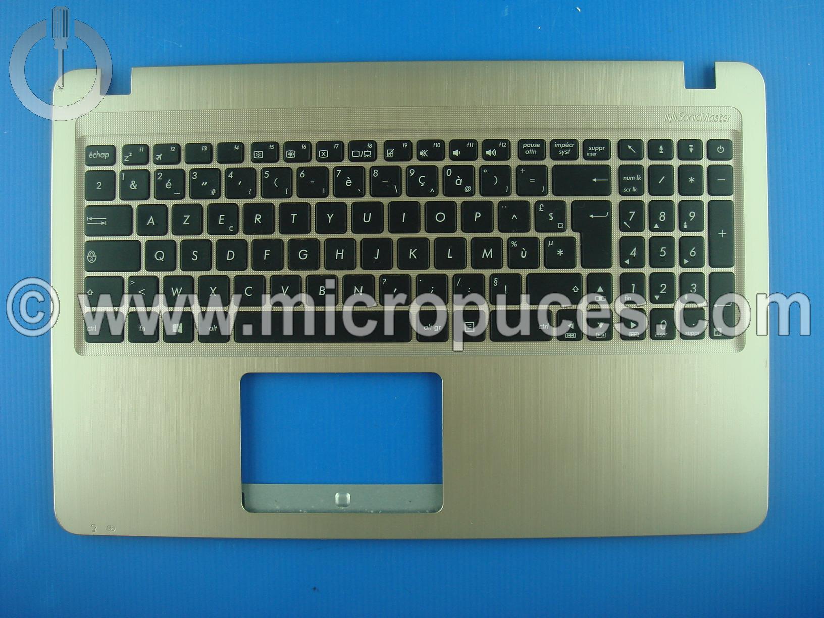 Clavier + plasturgie AZERTY doré pour ASUS X540 R540 F540