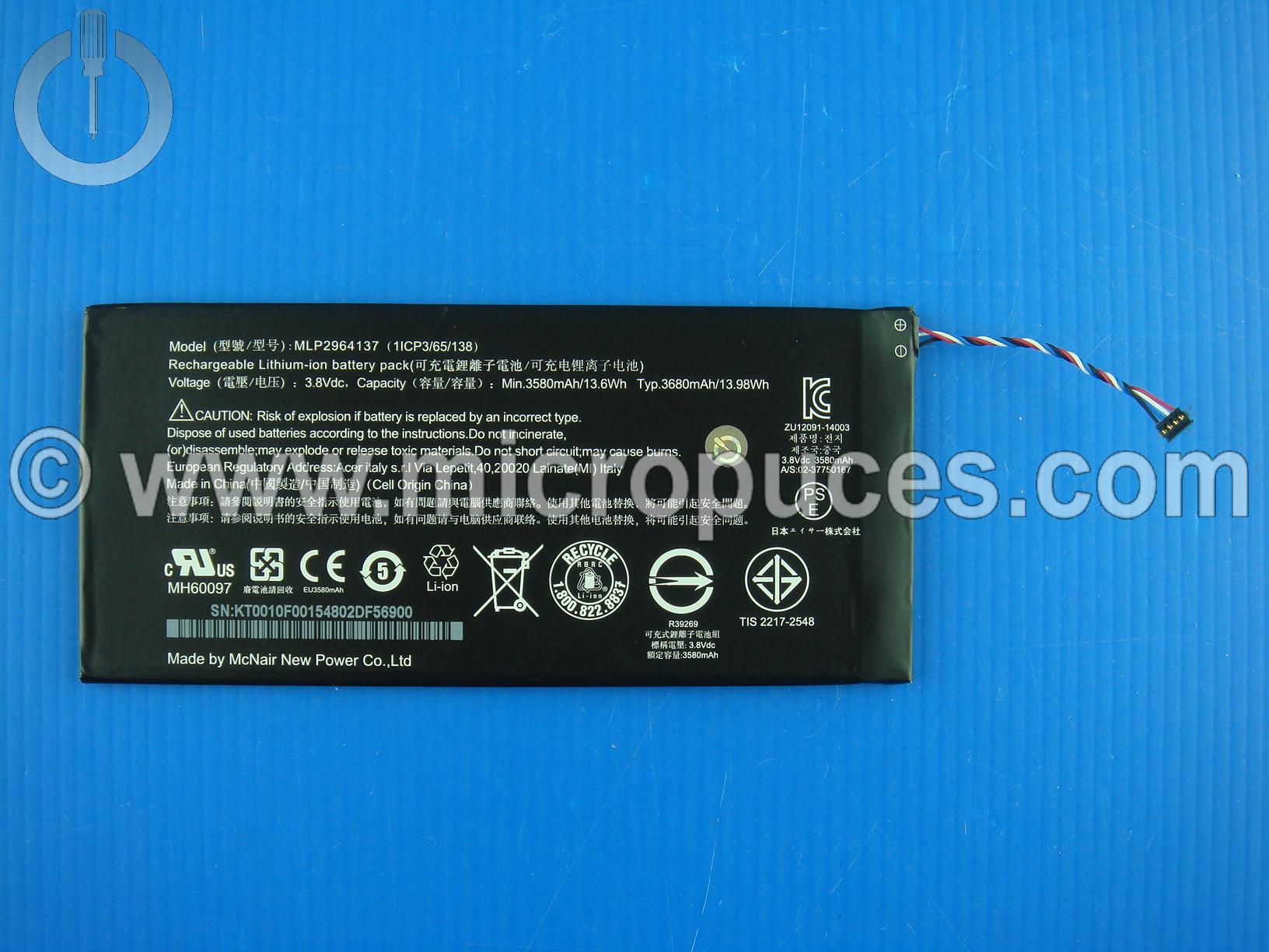 Batterie pour ACER Iconia B1-730