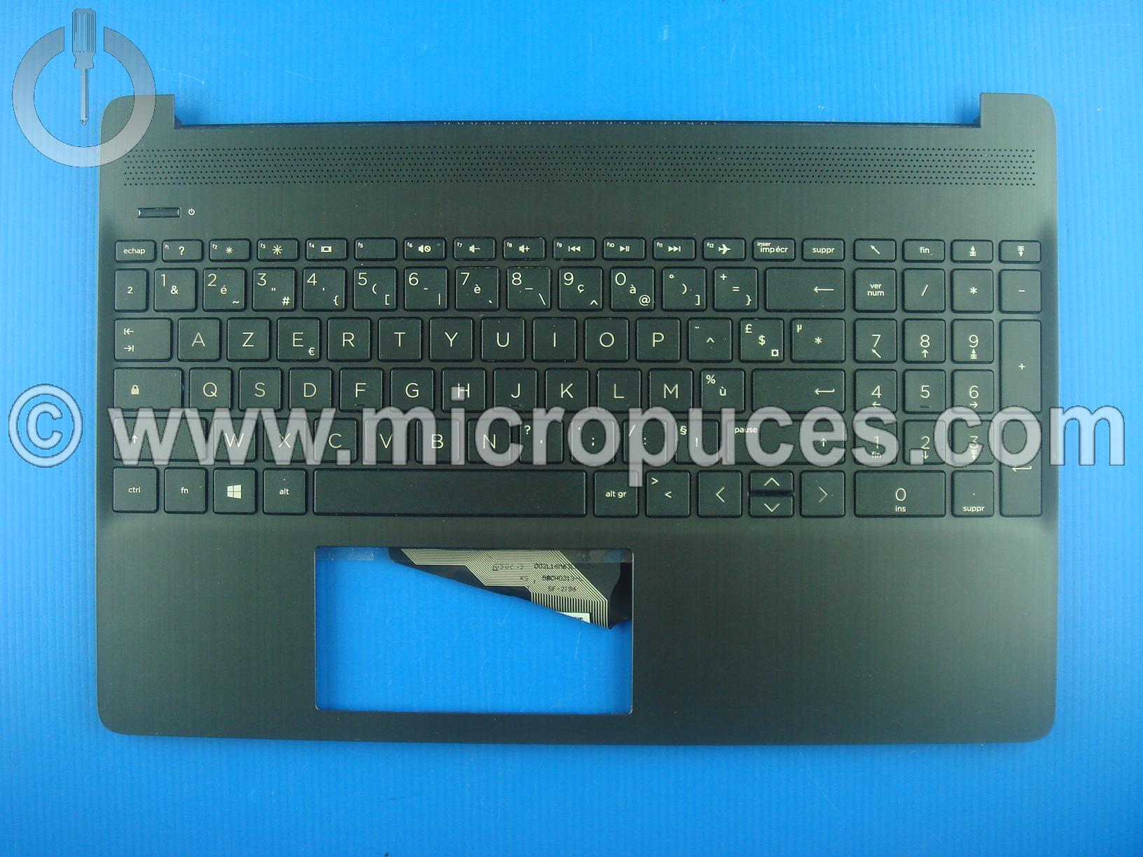 Clavier AZERTY + plasturgie pour HP 15-s fq