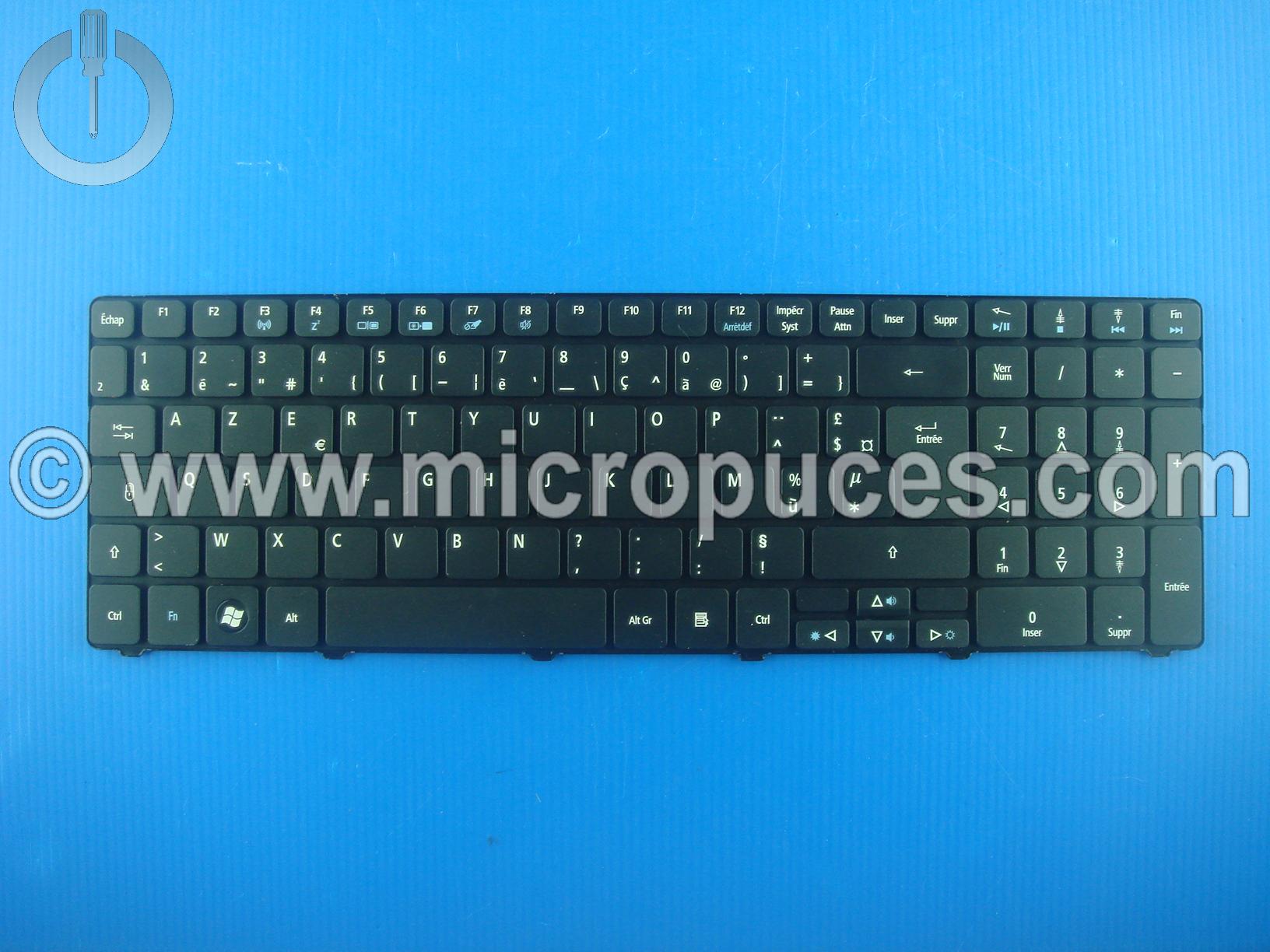 Clavier AZERTY pour ACER 5251, 5349, 5551, 5551G, 5733