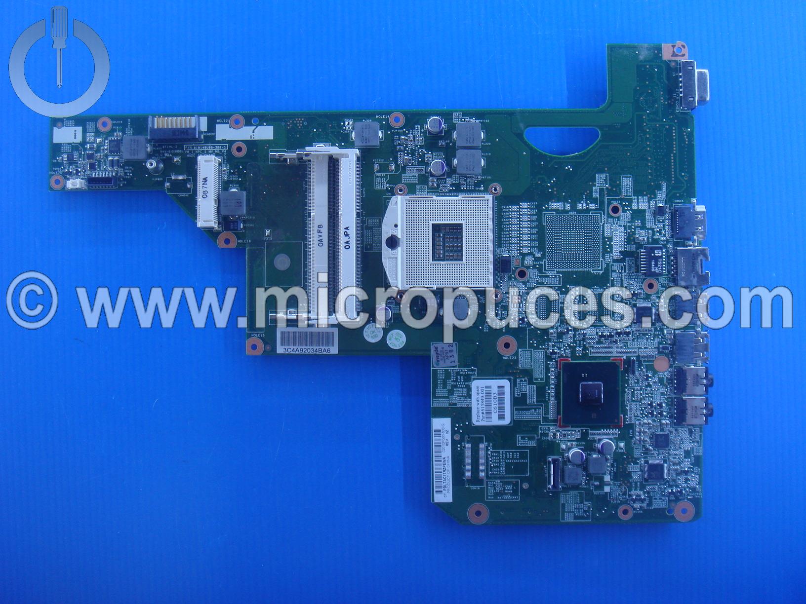 Carte mere HP 615849-001 pour HP Pavilion G72 Intel Pentium