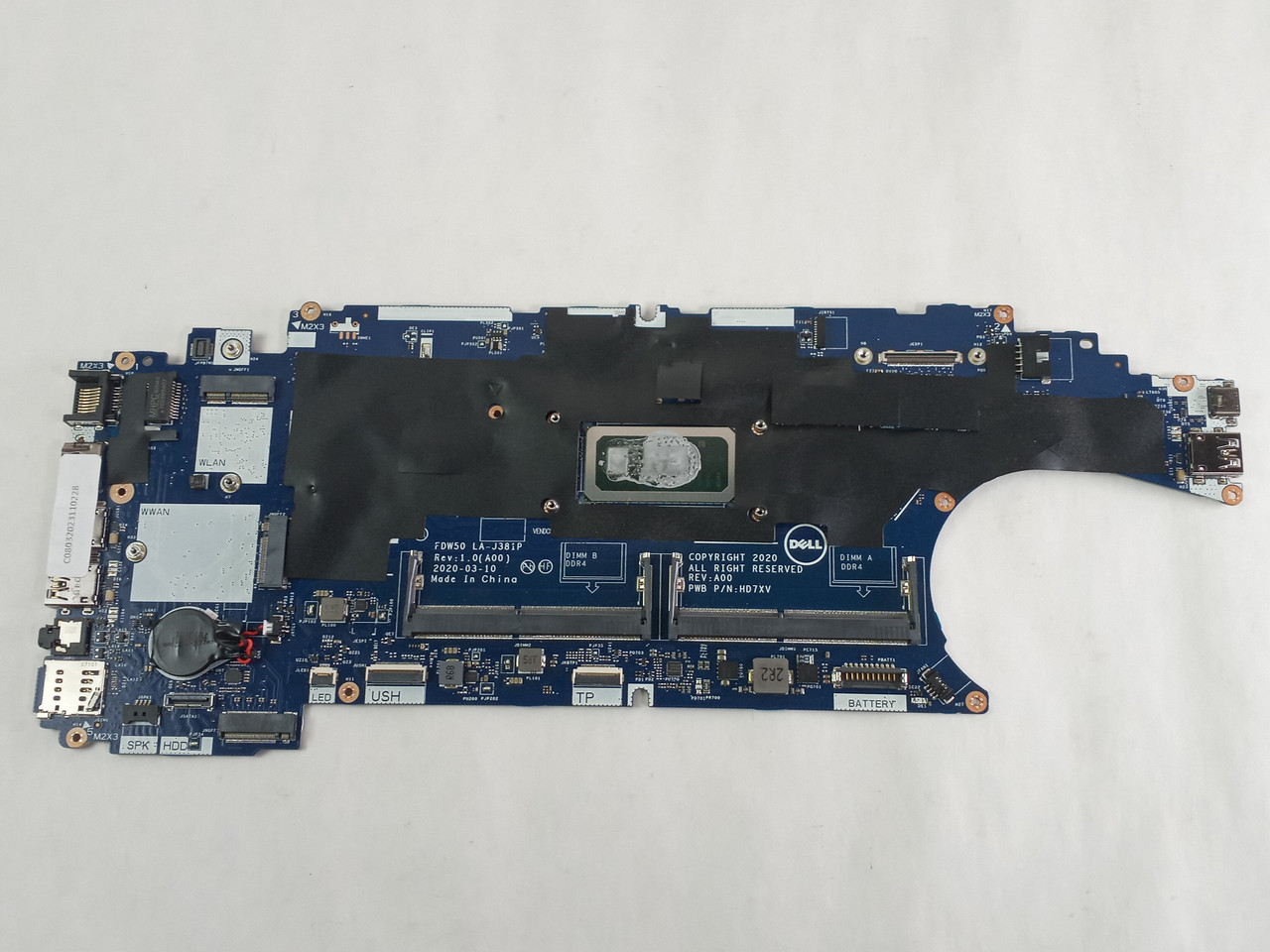 Carte mère pour DELL Latitude 5510 i5 10eme gen
