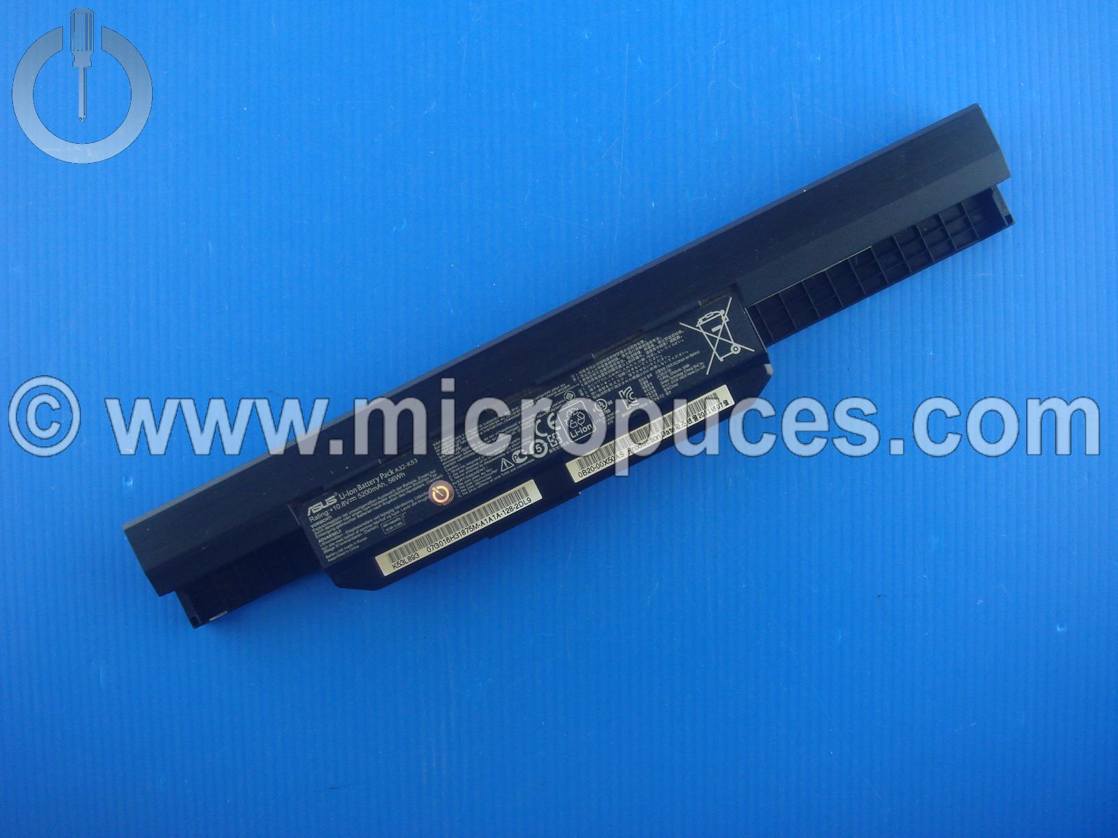 Batterie d'origine 10.8v ASUS A32-K53