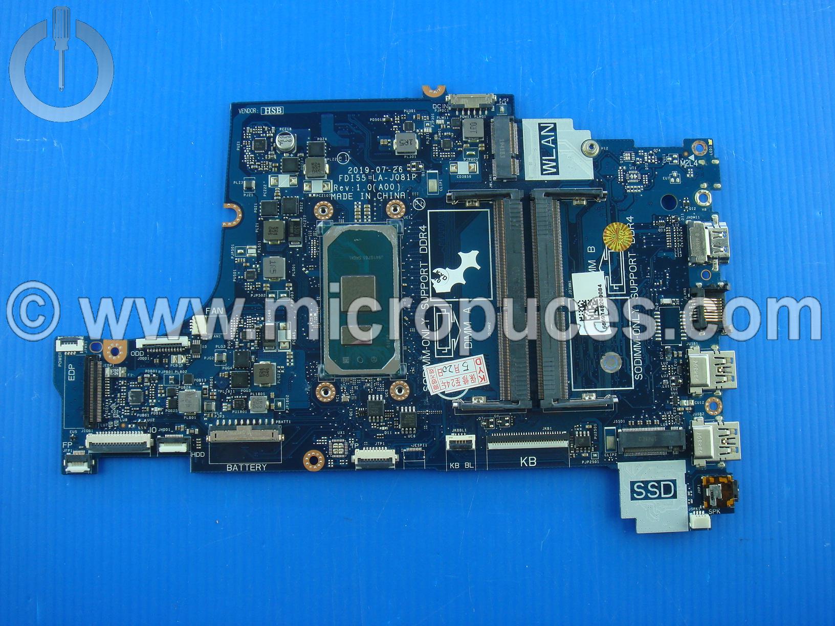 Carte mère I5-1035G1 pour Dell Inspiron 17 3793