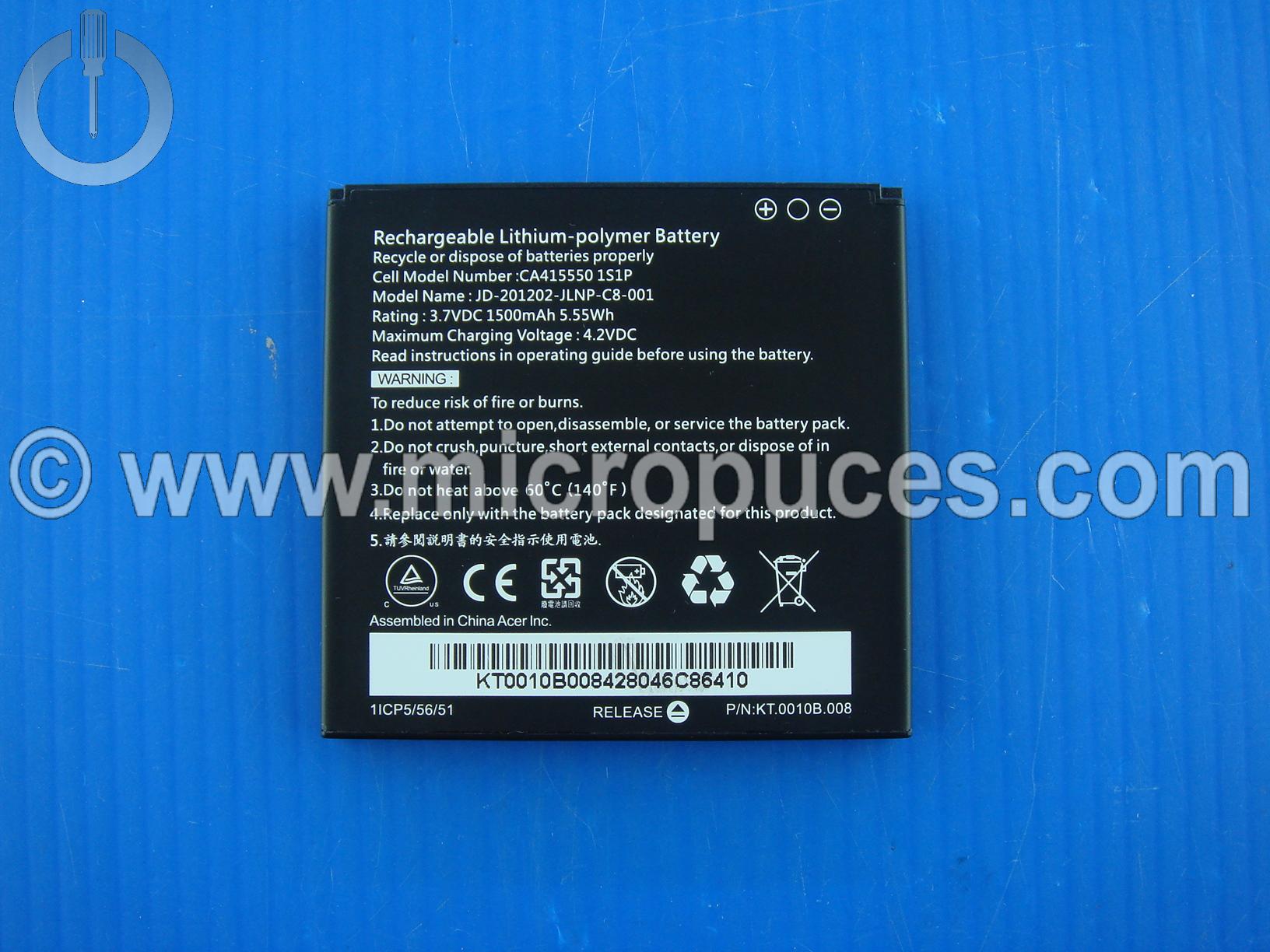 Batterie de téléphone pour Acer Liquid E2 V370