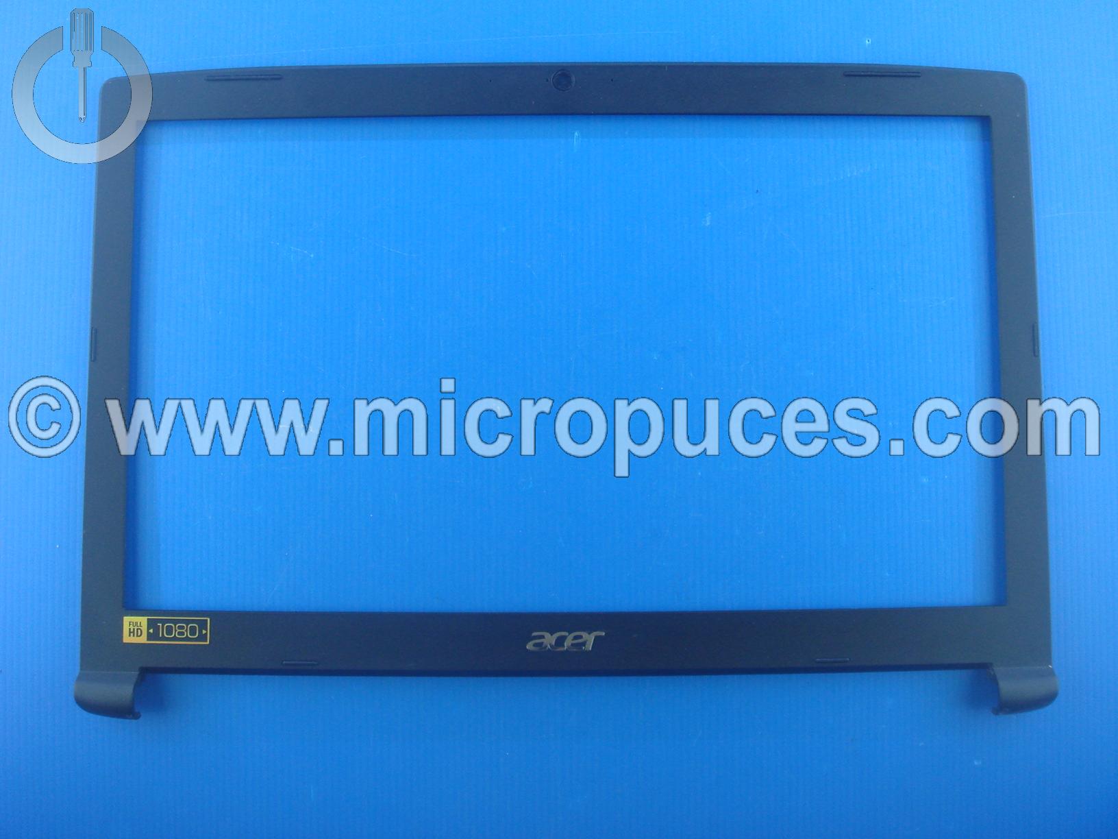 Plasturgie tour d'cran noir pour ACER Aspire A517-51G