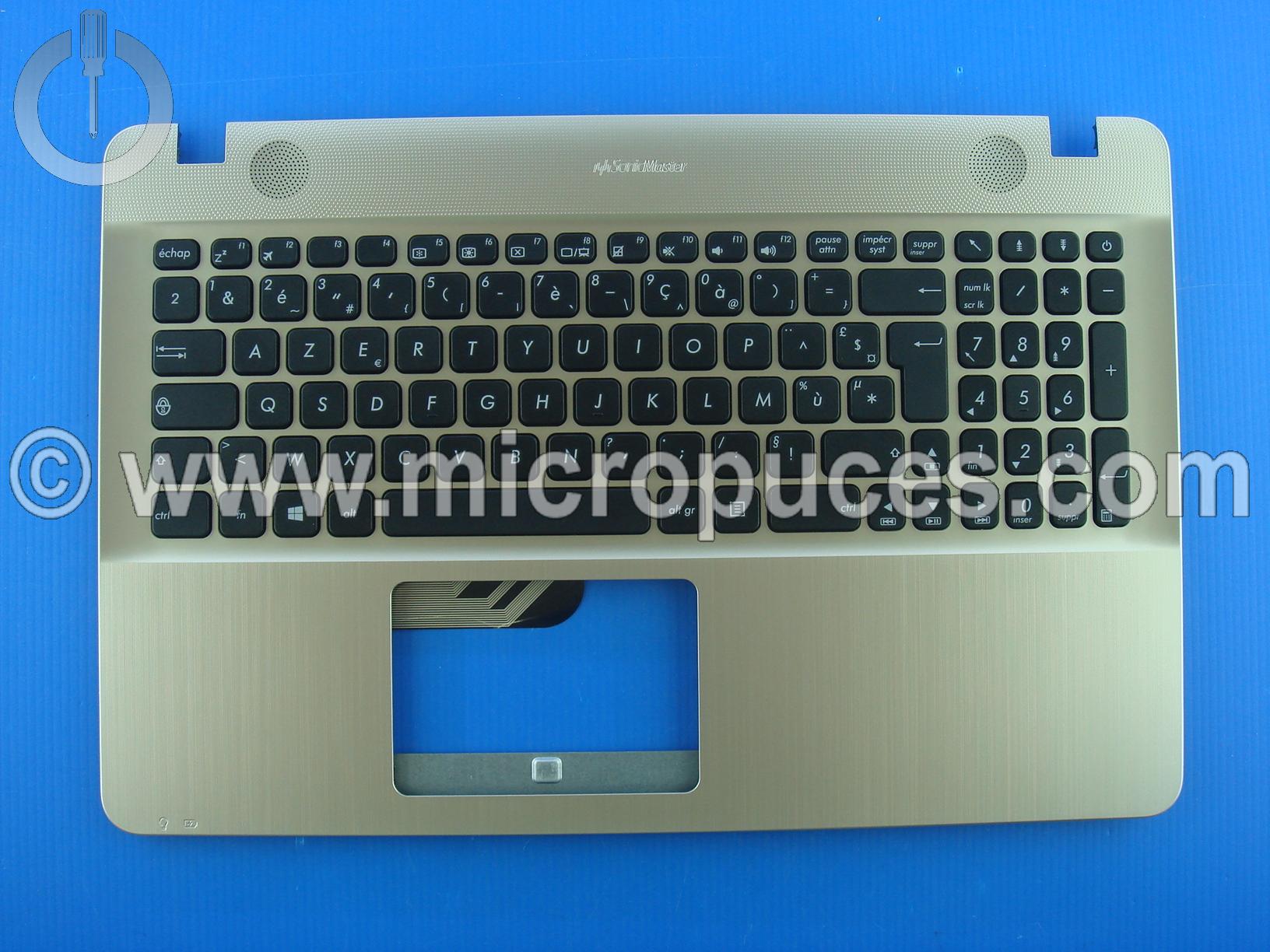 Clavier + plasturgie de dessus gold pour ASUS F541 K541