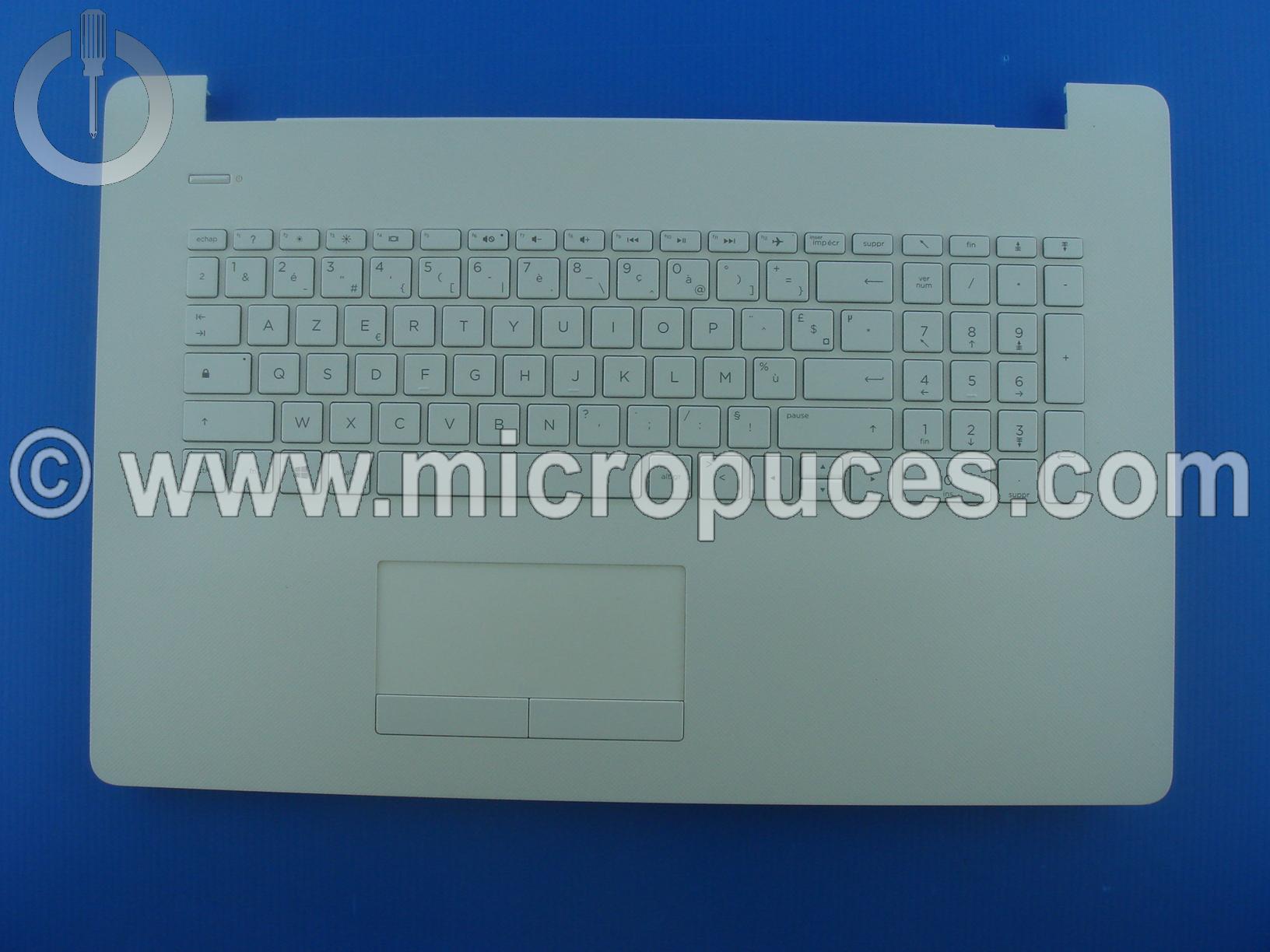 Clavier + plasturgie de dessus blanche pour HP Pavilion 17-bs 17-ak