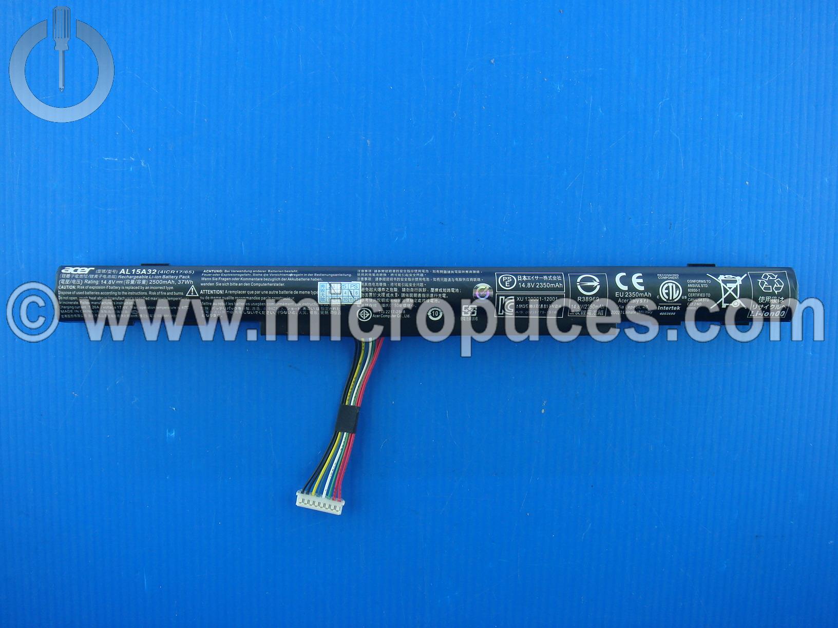 Batterie d'origine AL15A32 pour ACER Aspire