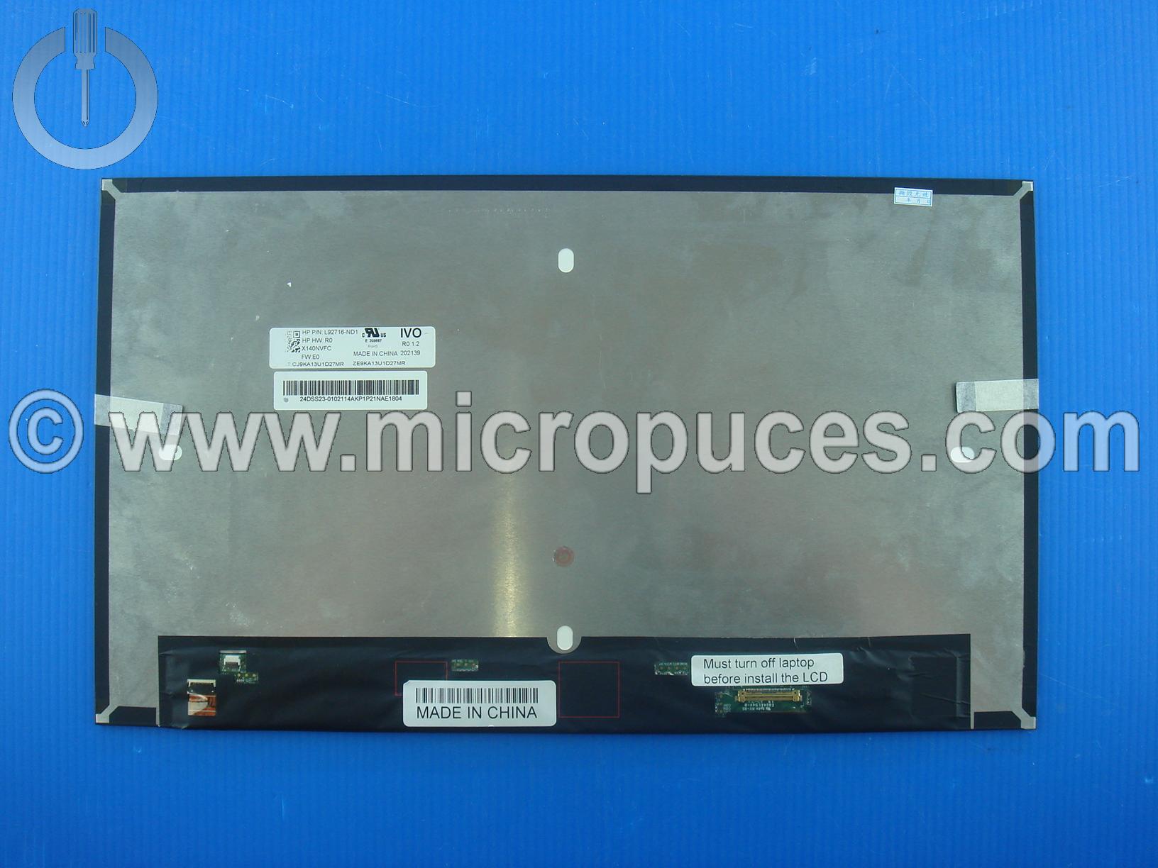 Ecran 14" Led Slim 30 pin FHD 1920 x 1080 ( confidentialité )