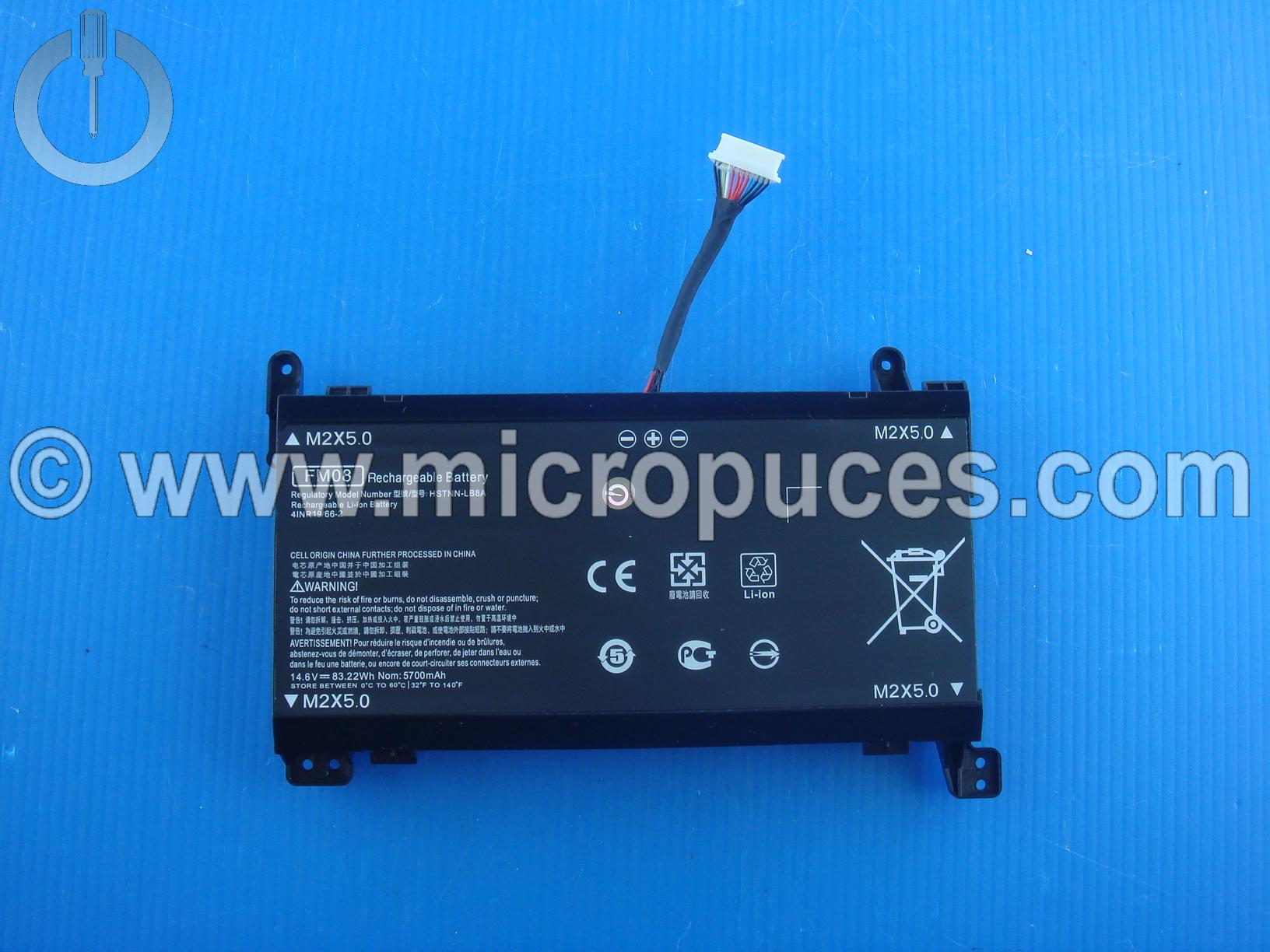 Batterie pour HP FM08 pour OMEN 17-a version 12 cables