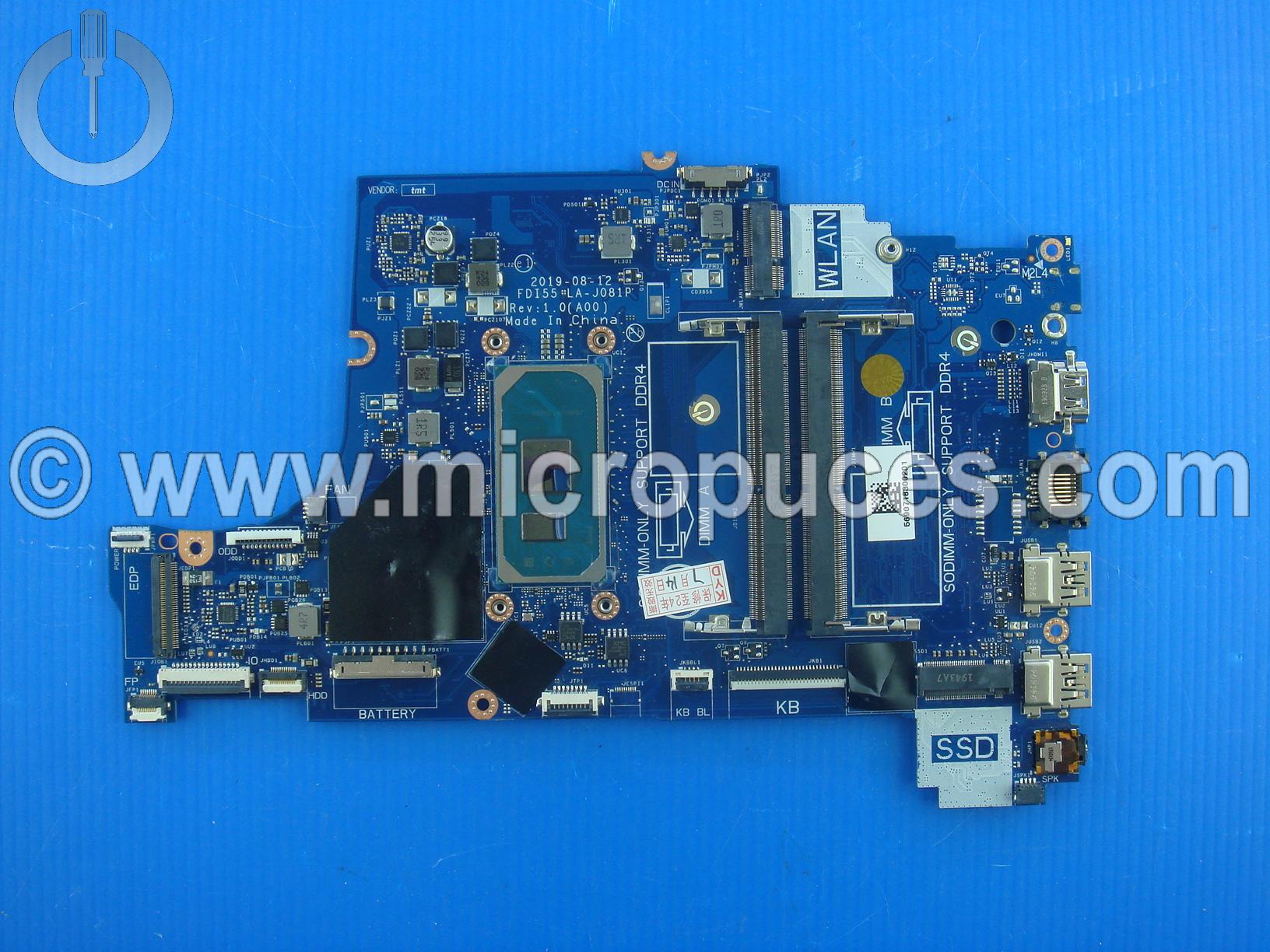 Carte mère I3-1005G1 pour Dell Inspiron 17 3793