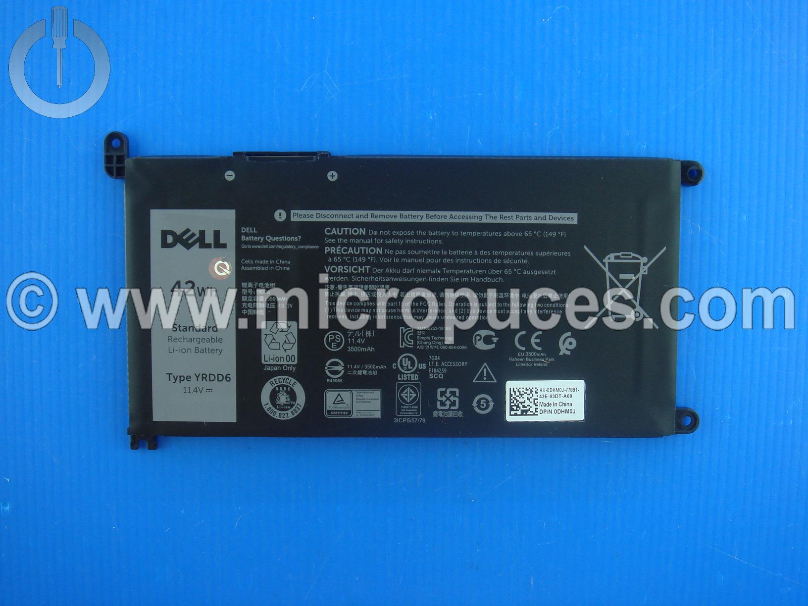 Batterie pour DELL Inspiron et Latitude