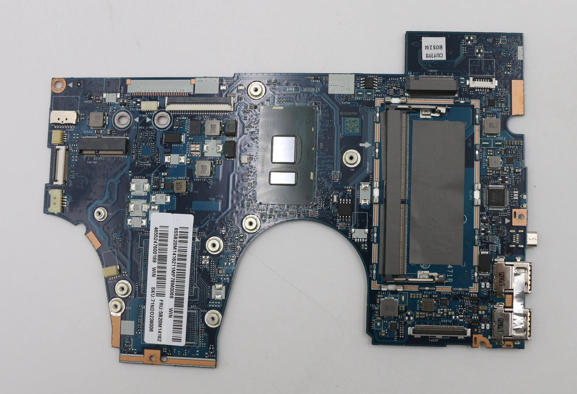 Carte mère i7 7eme gen Pour lenovo Yoga 710-14