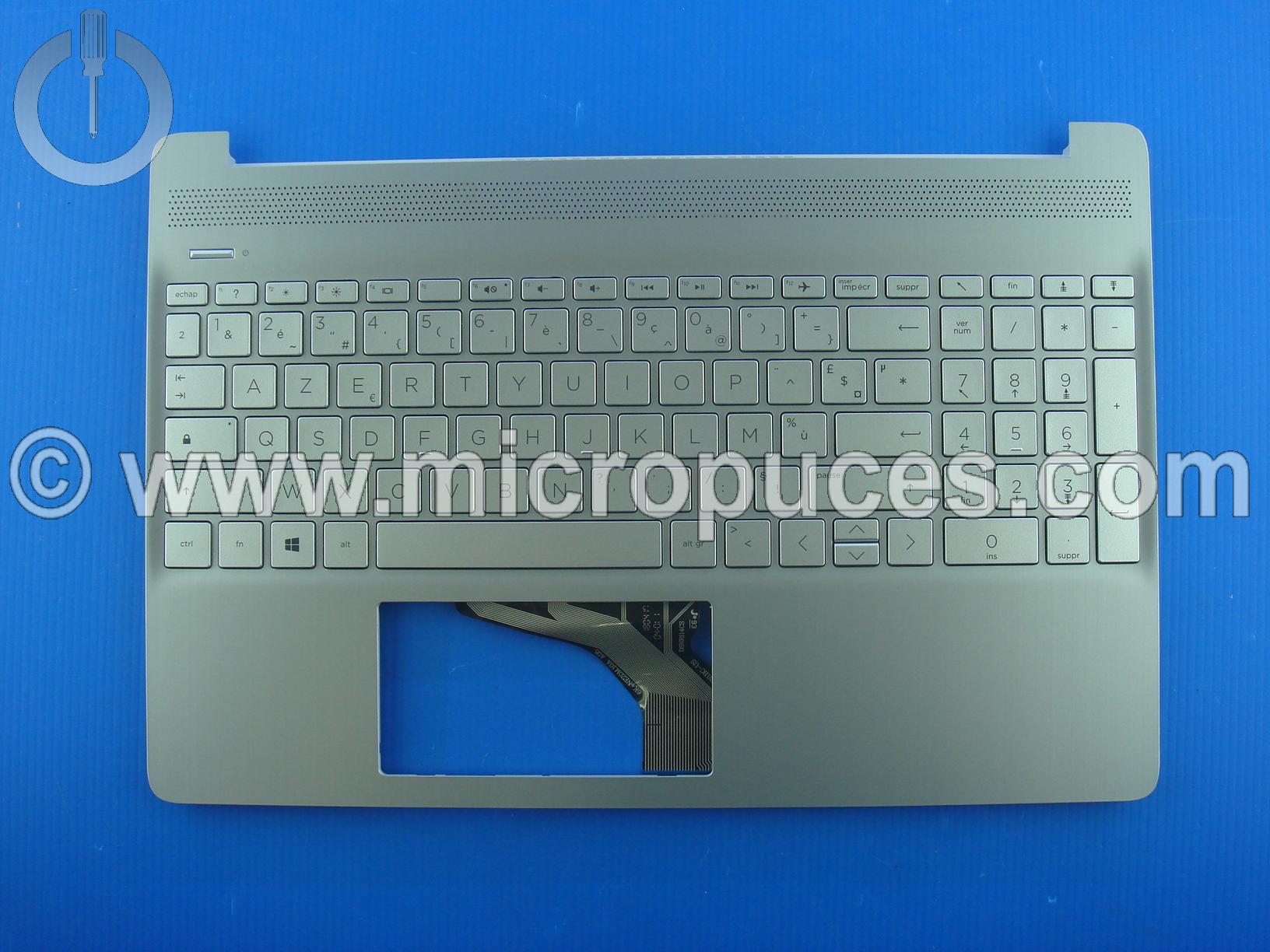 Clavier + plasturgie gris silver AZERTY pour HP Pavilion 15T-DY