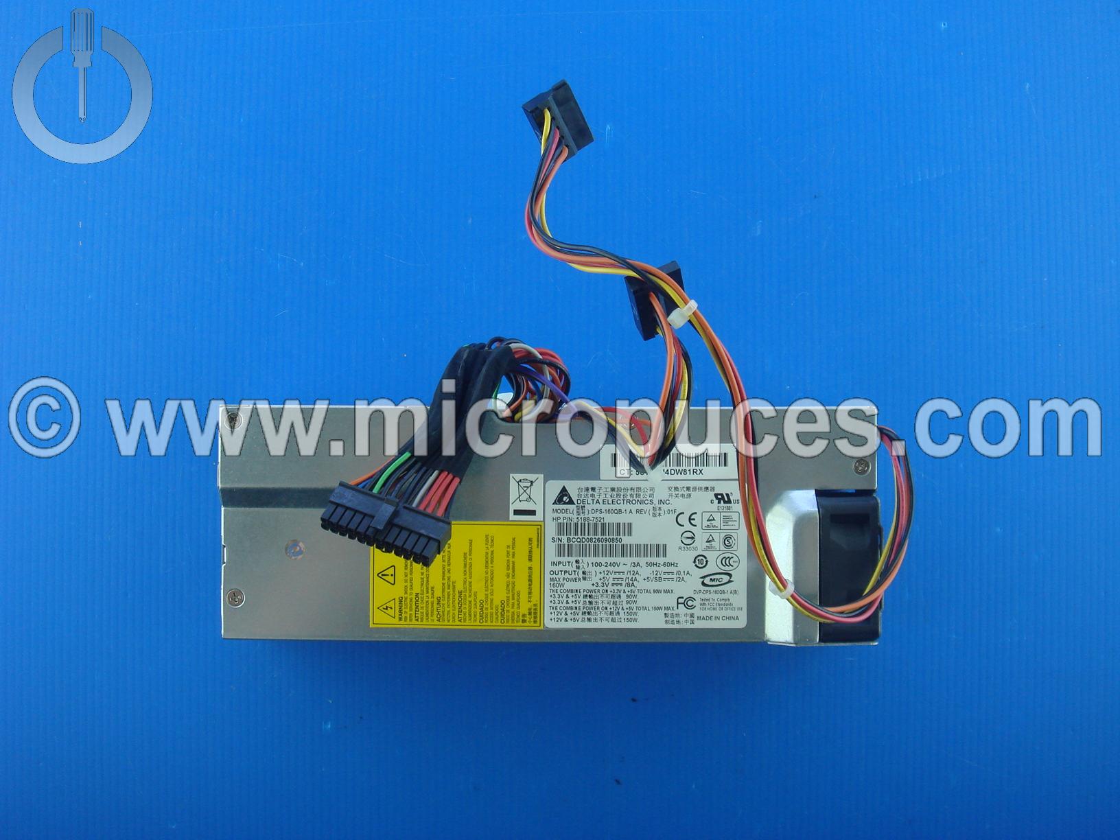 Alimentation d'origine 160W pour HP