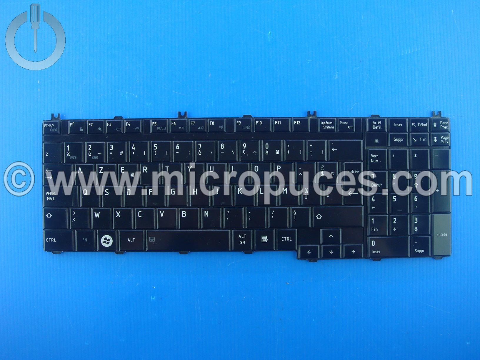 Clavier AZERTY pour TOSHIBA Satellite L555