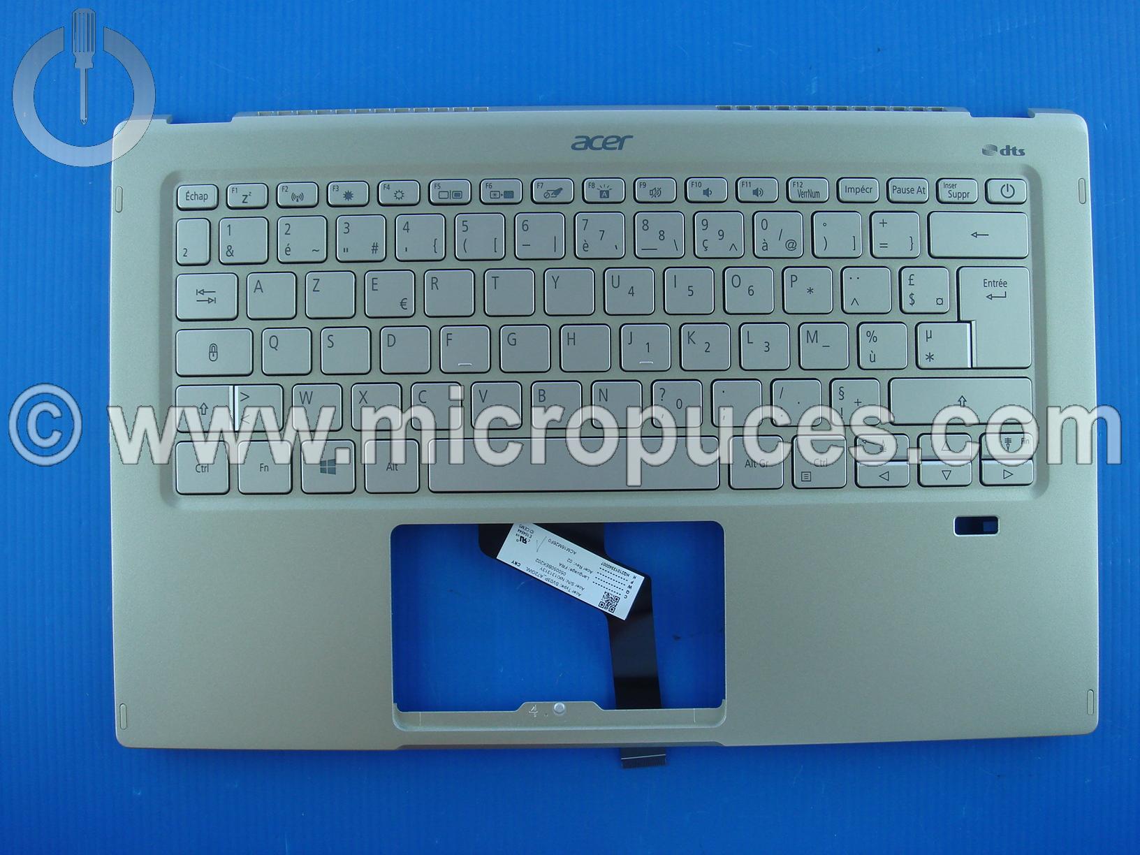 Clavier + plasturgie doré pour Acer SF514-55T