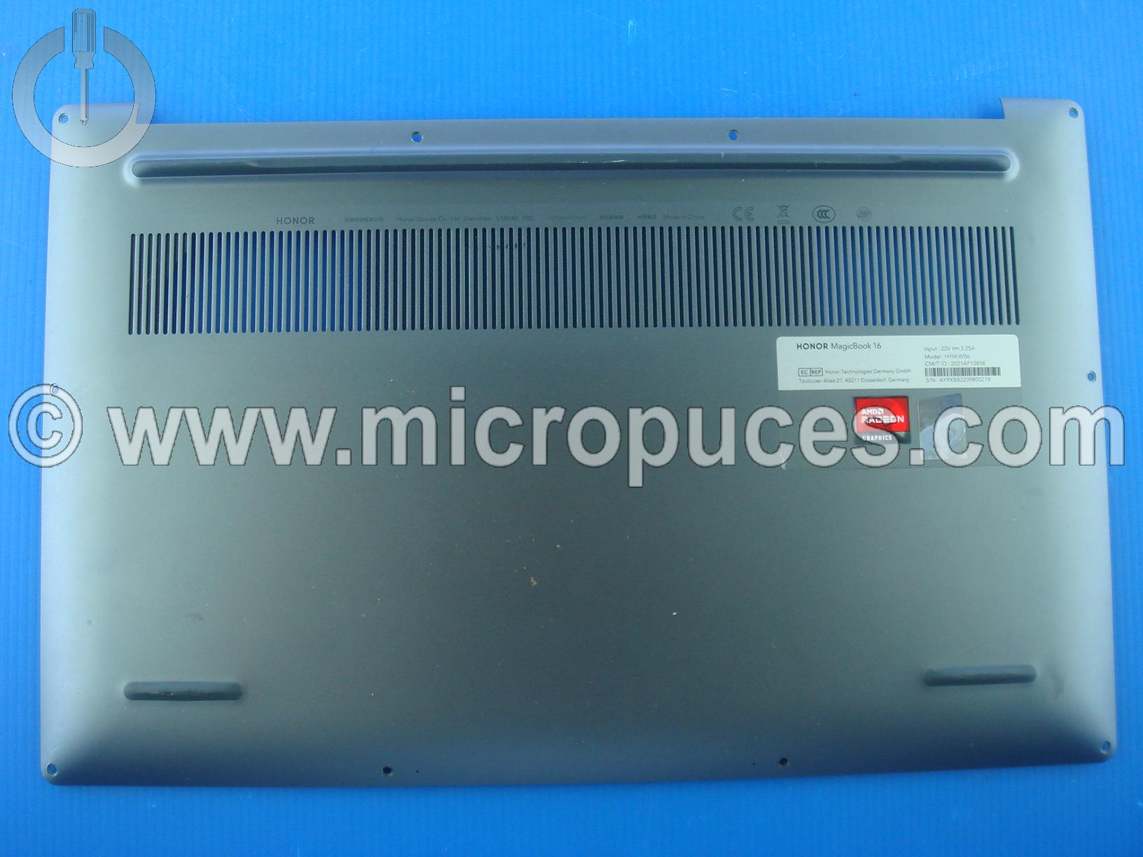 Plasturgie de dessous pour Honor MagicBook 16 gris