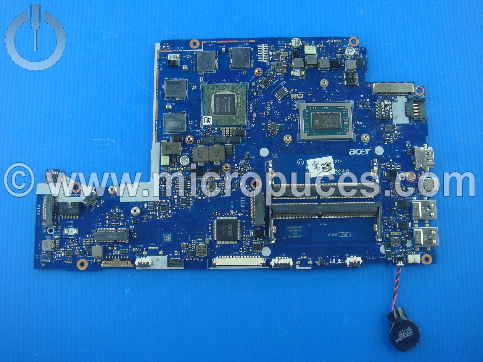 Carte mère Acer NITRO Rysen 5 3350H GTX1650 pour Acer AN515-43