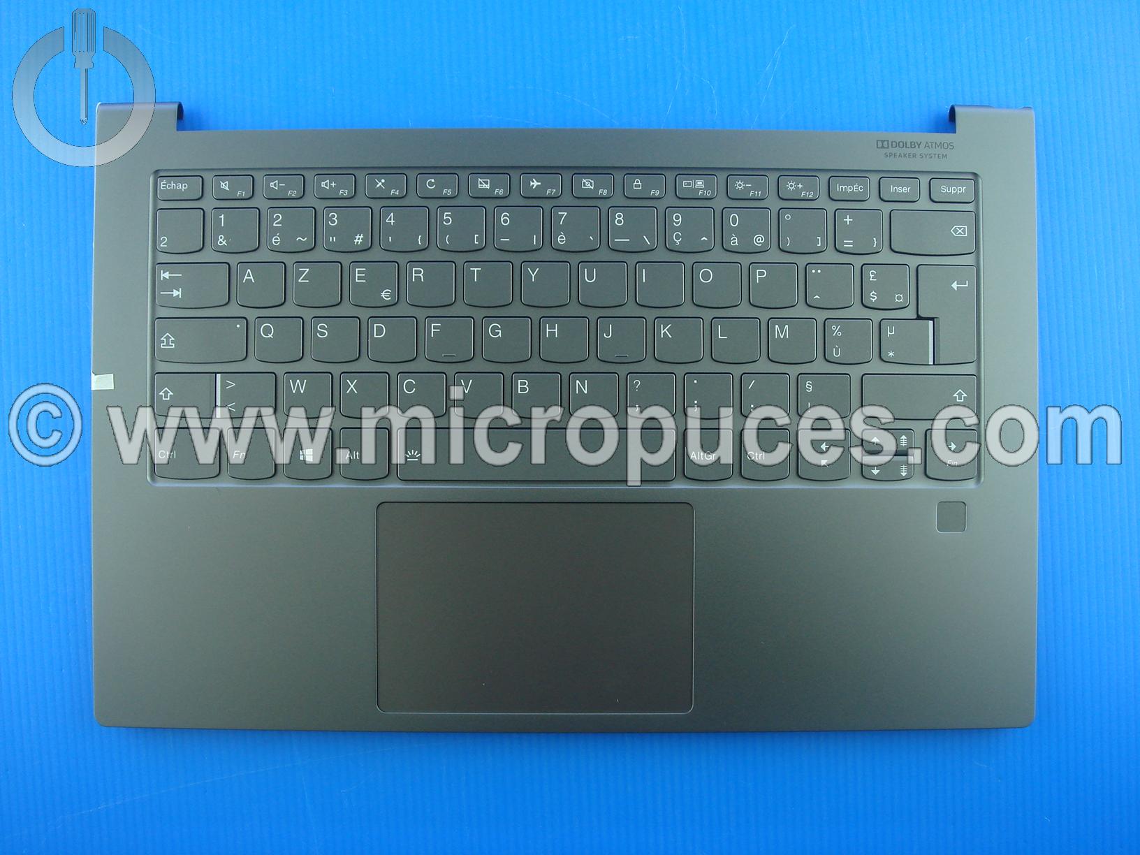 Clavier + plasturgie de dessus pour LENOVO YOGA C940-14 gris foncé