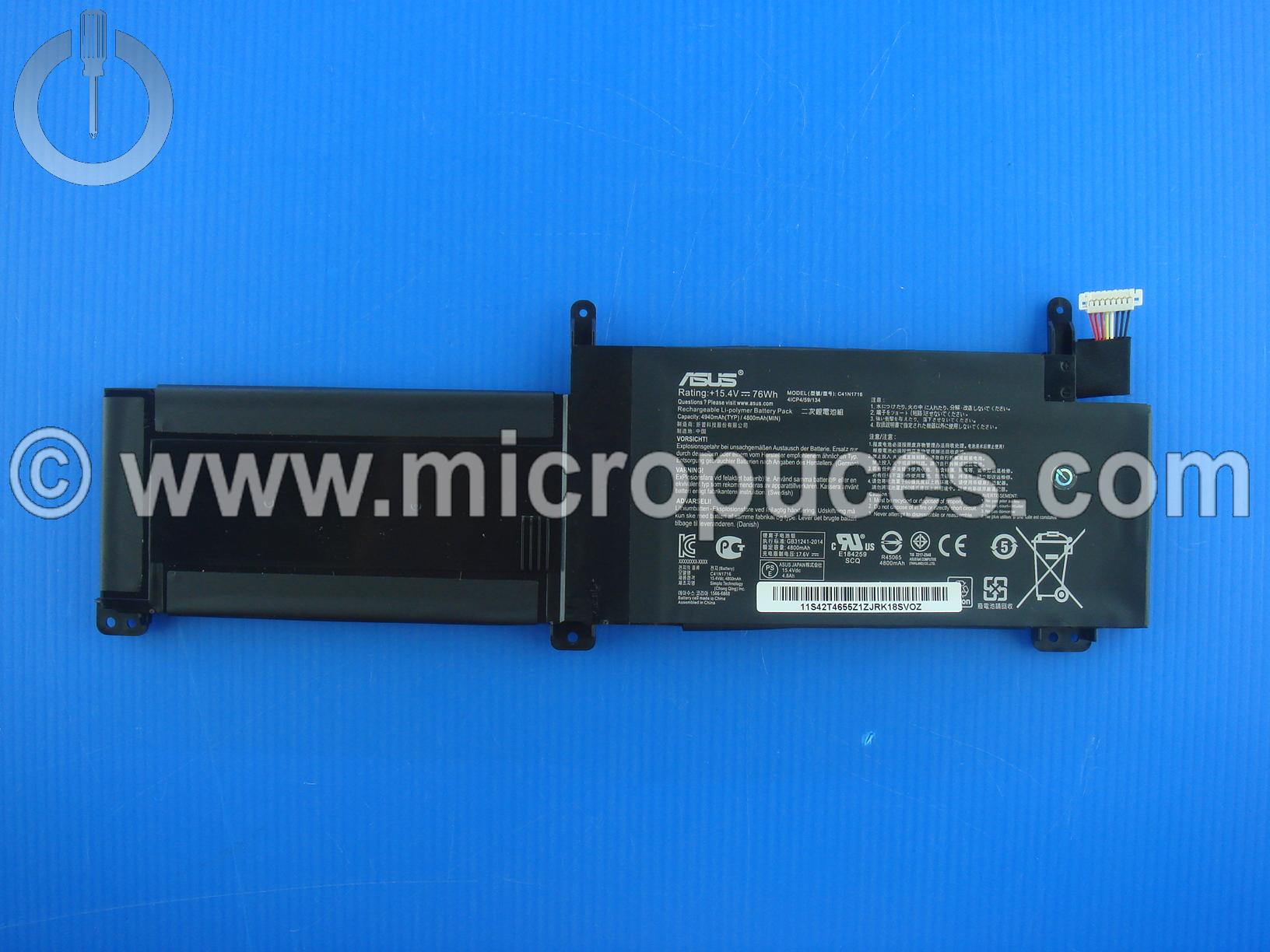 Batterie d'origine pour Asus GL703GM
