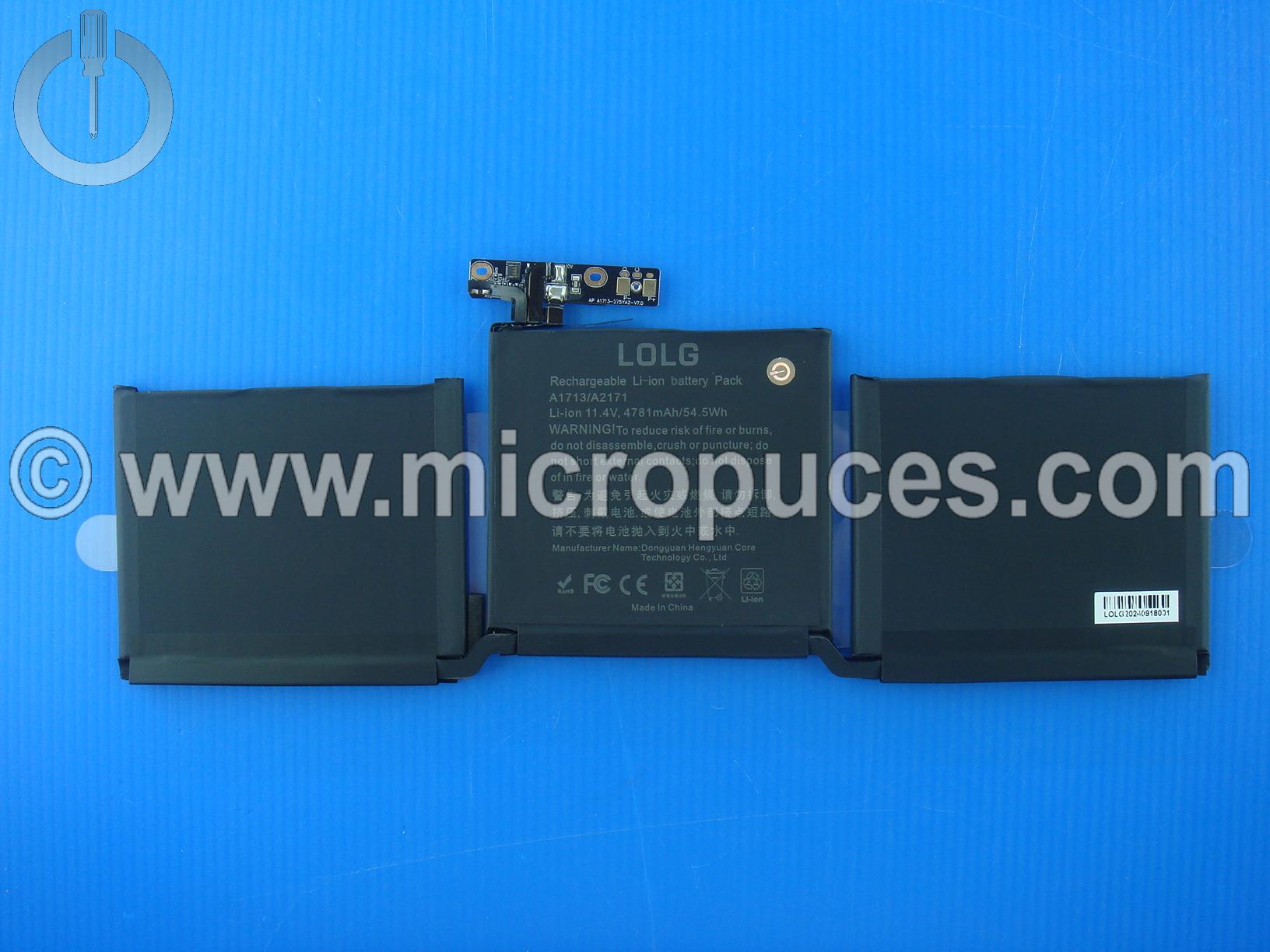 Batterie A1713 pour Macbook Pro rétina A1708