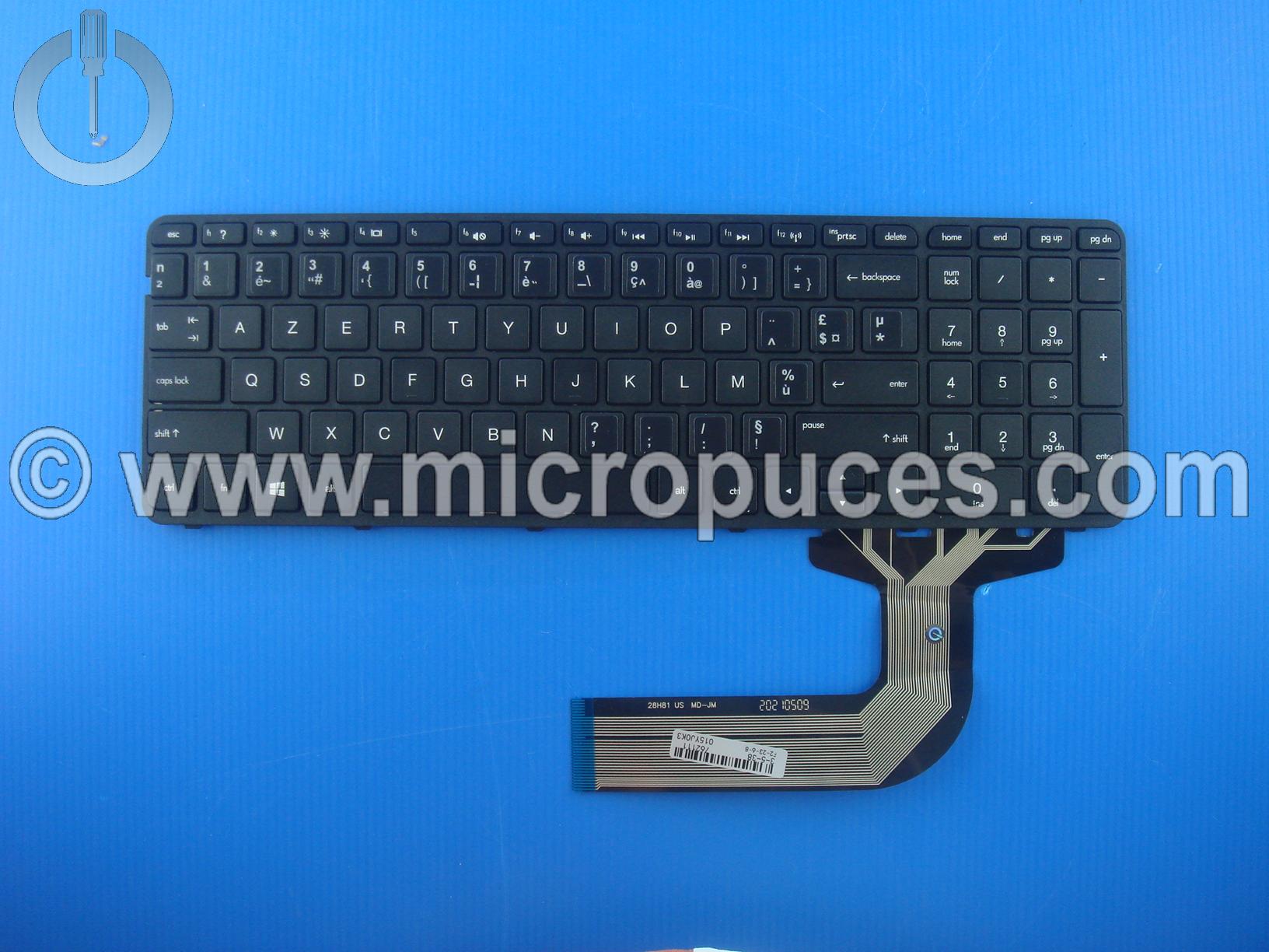 Clavier AZERTY vinyle pour HP Pavilion 17