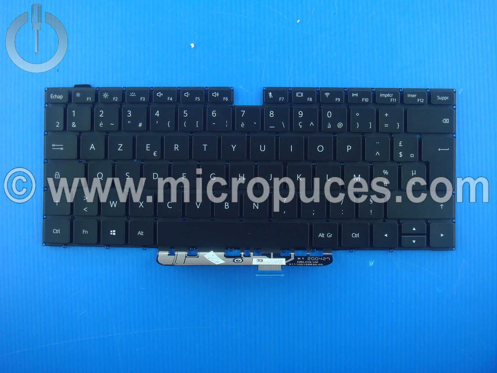 clavier AZERTY pour Matebook NBL-WAQ rétro éclairé