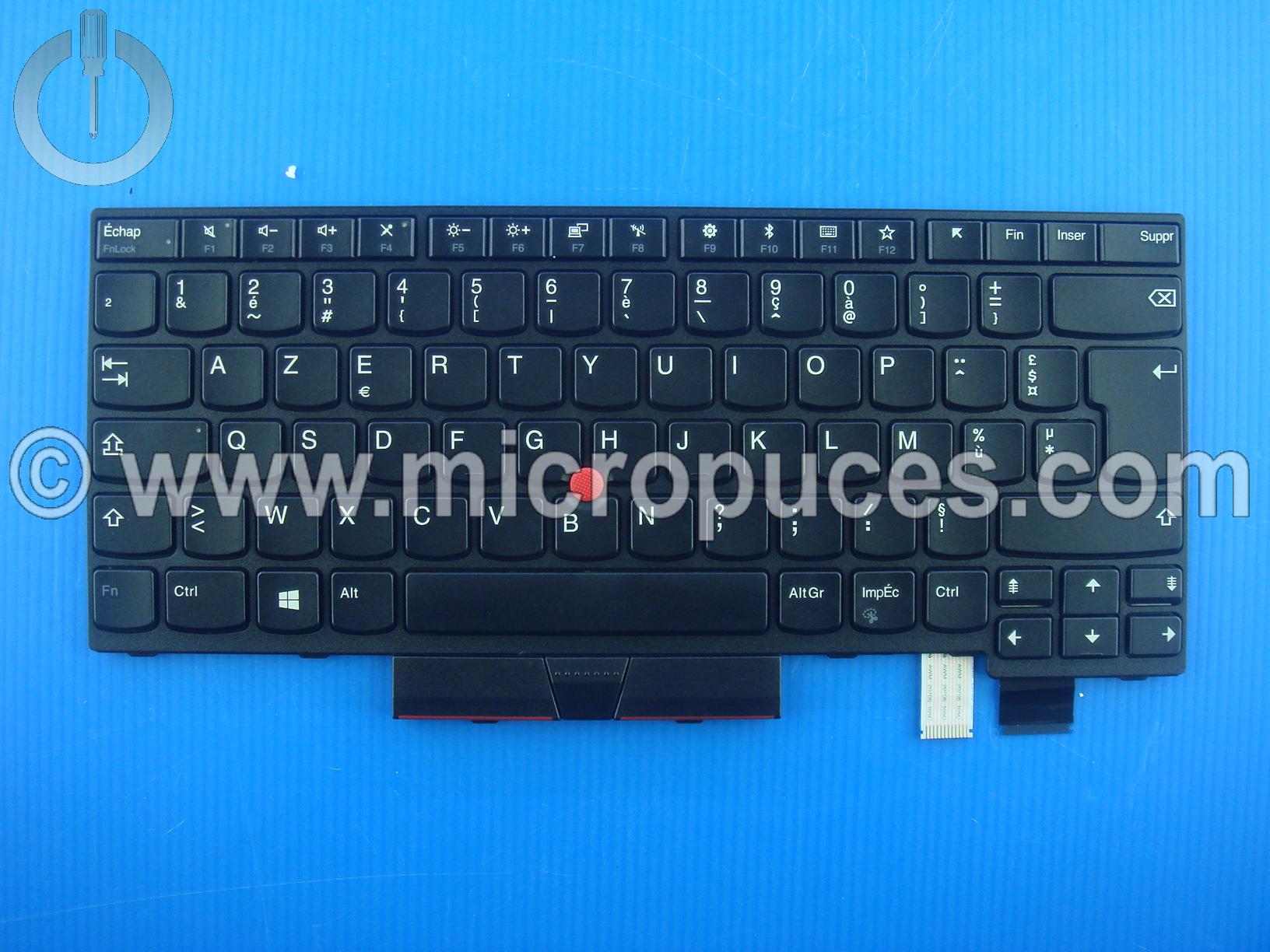 Clavier Azerty non rétroéclairé pour Lenovo Thinkpad T470 T480