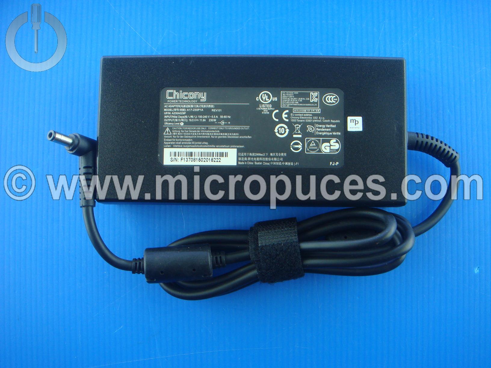 Chargeur d'origine pour GIGABYTE AERO 15