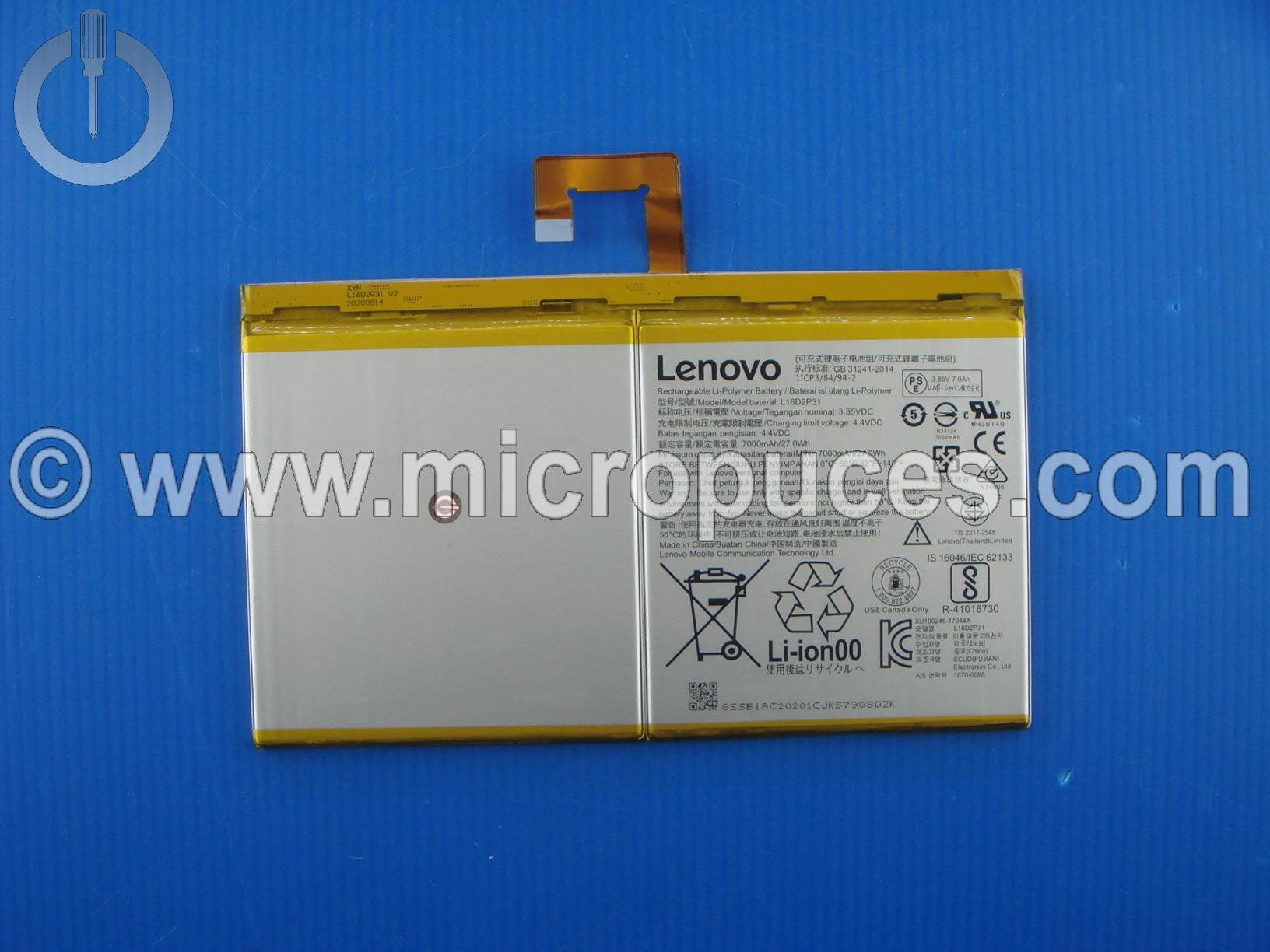 Batterie pour Tablette Lenovo Tab P10