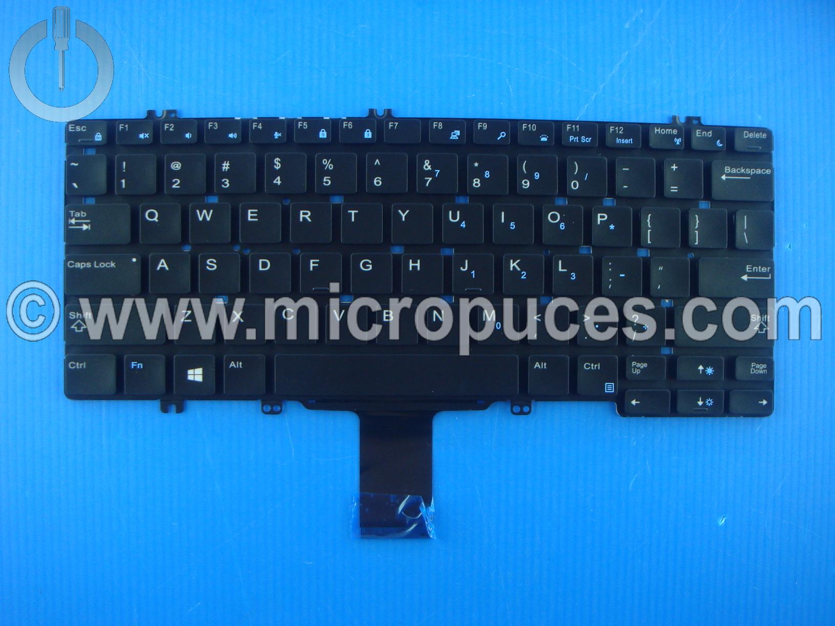 Clavier QWERTY pour DELL Latitude 7280 7290 7390