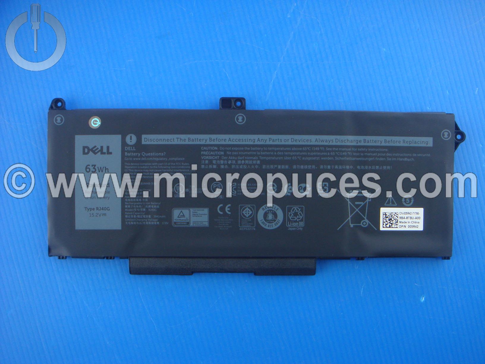 Batterie d'origine pour DELL Latitude 14