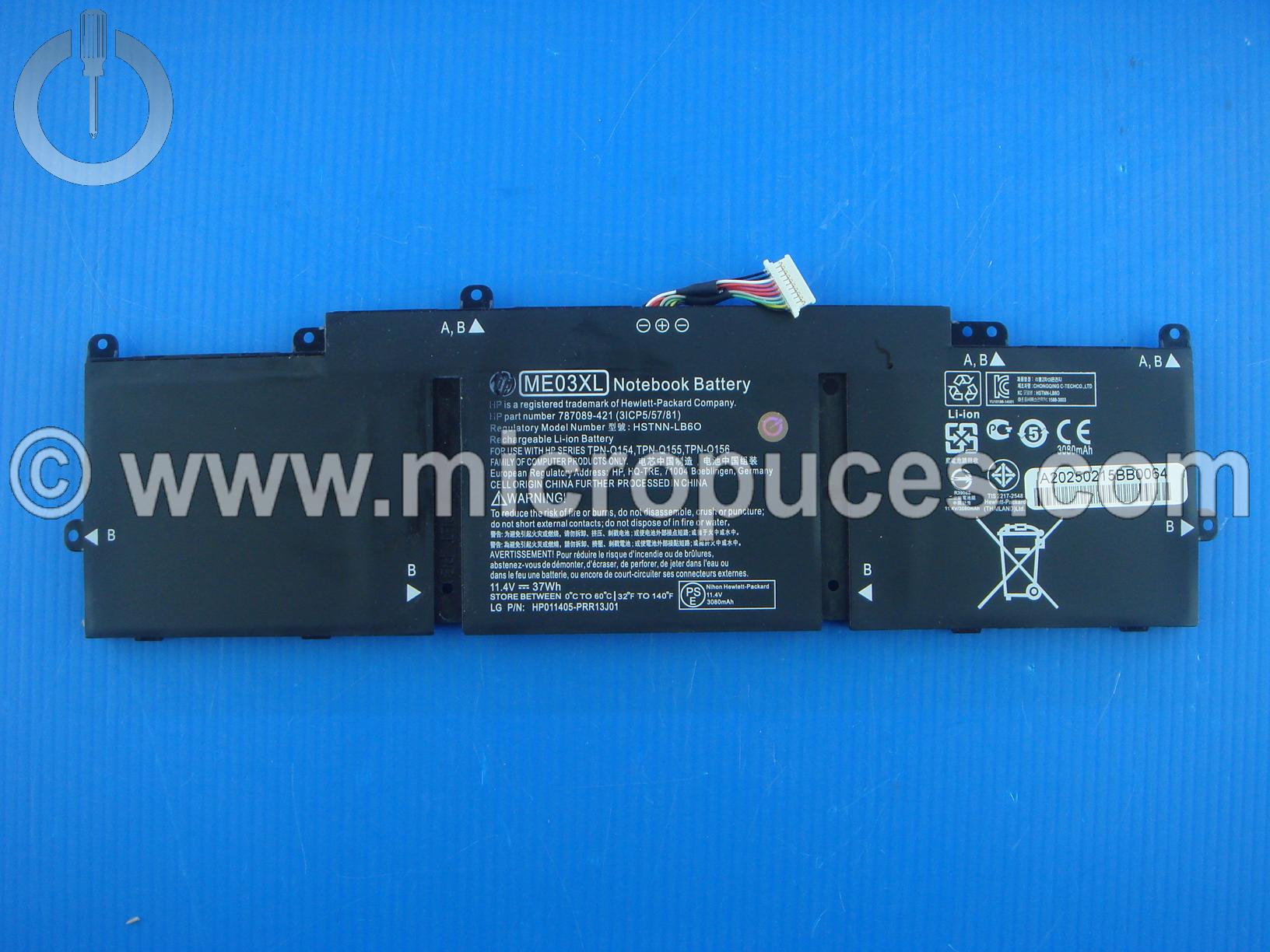 Batterie d'origine pour HP Stream ME03XL