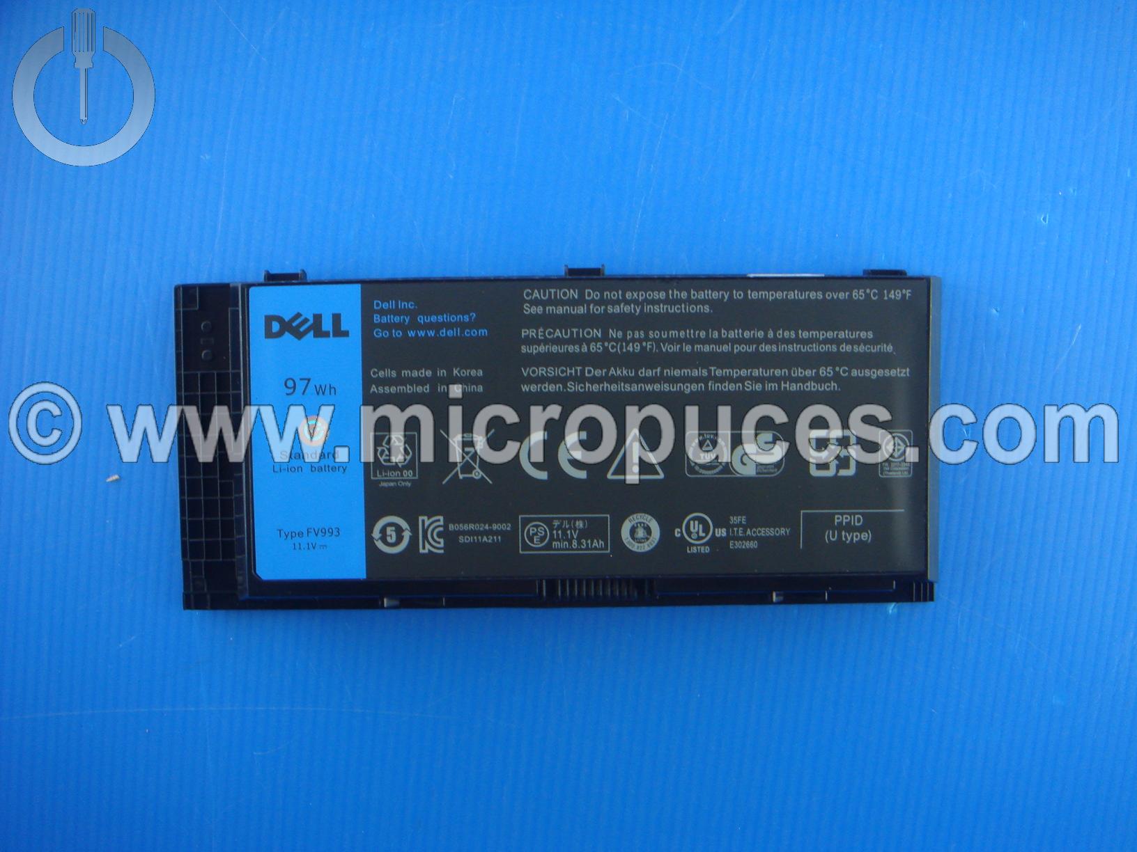 Batterie NEUVE d'origine pour DELL Precision Precision M4600 / M4700 / M4800 / M6600 / M6700 / M