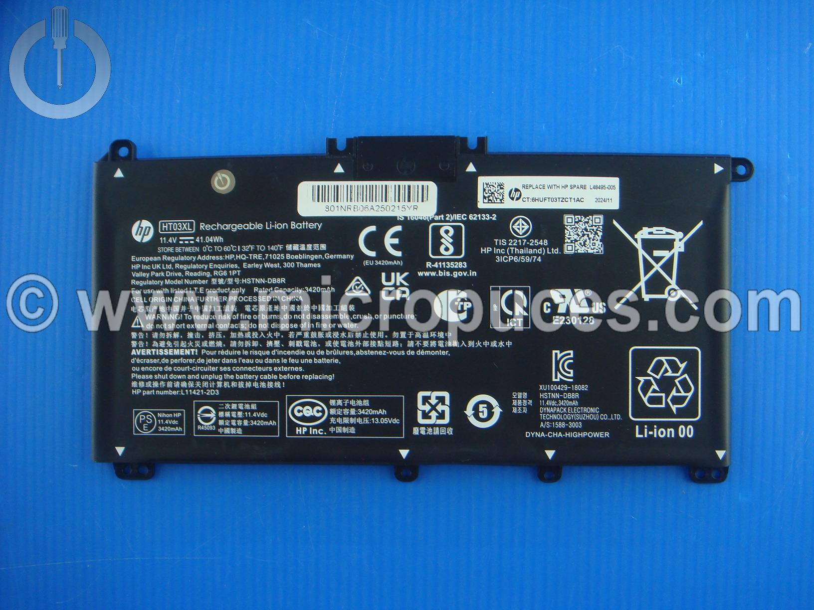 Batterie NEUVE d'origine pour HP Pavilion 14-CE 15-CS