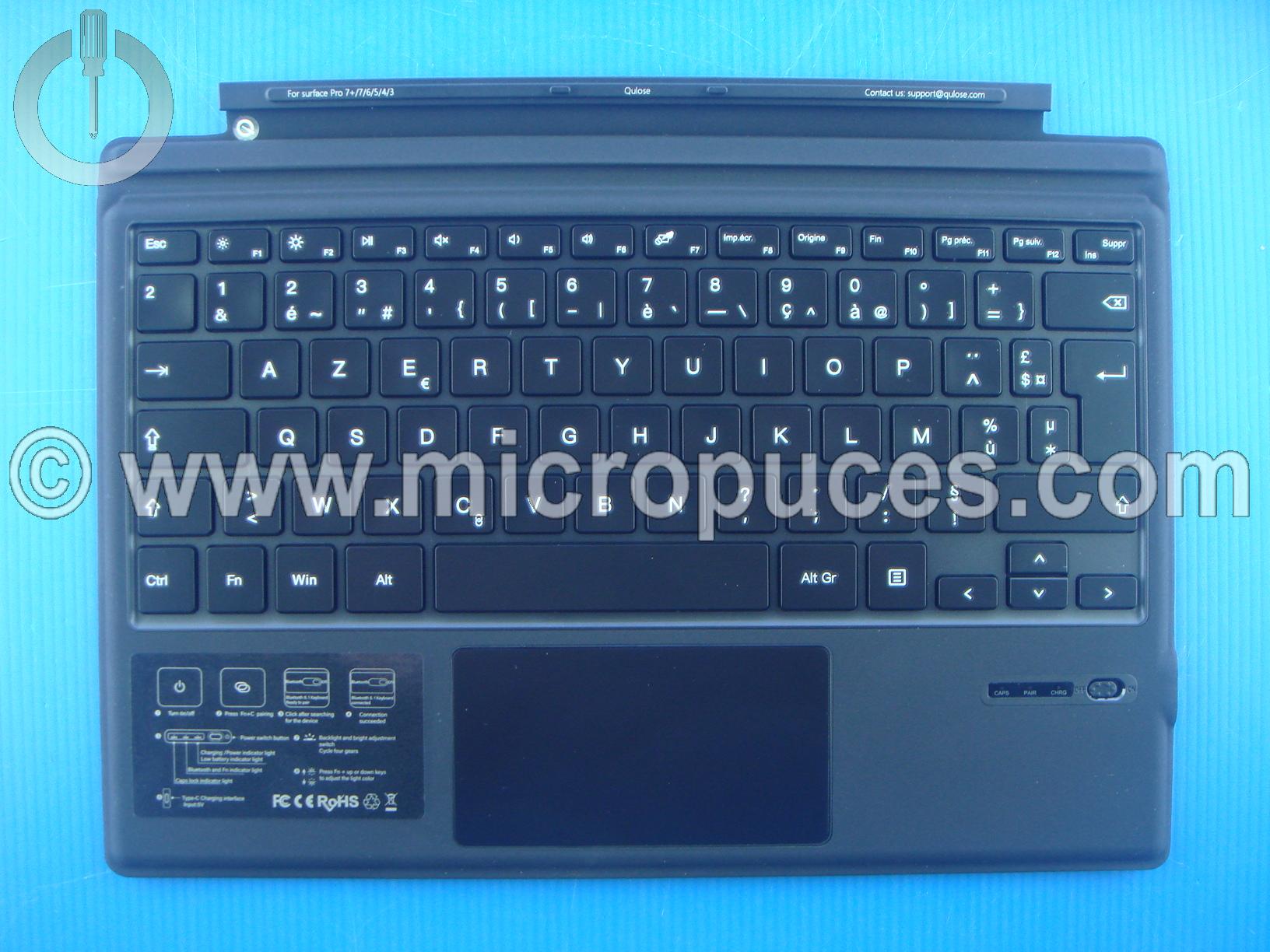 Clavier + plasturgie pour MICROSOFT Surface Pro 7 1866