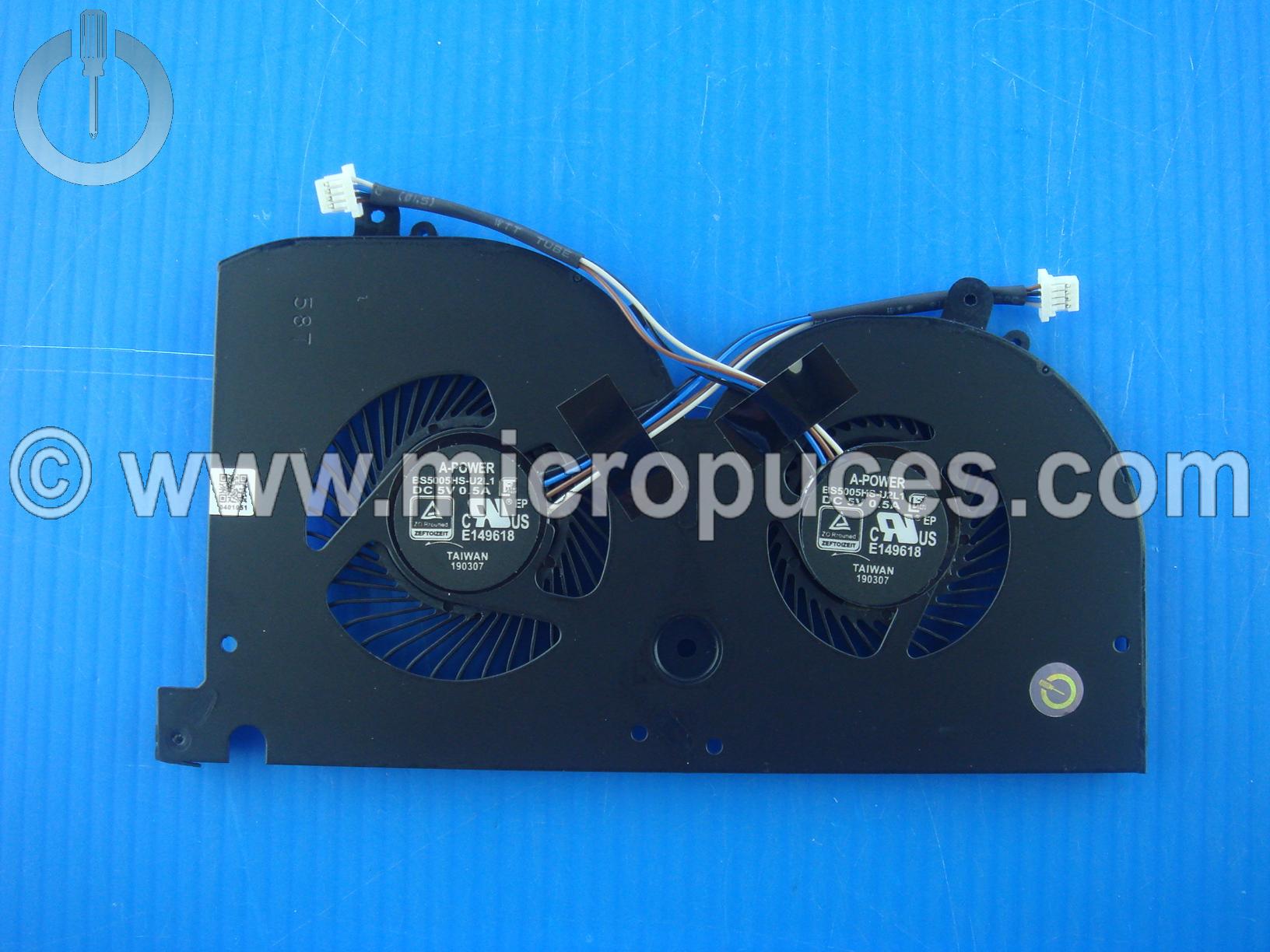 Ventilateur GPU pour MSI Creator M17